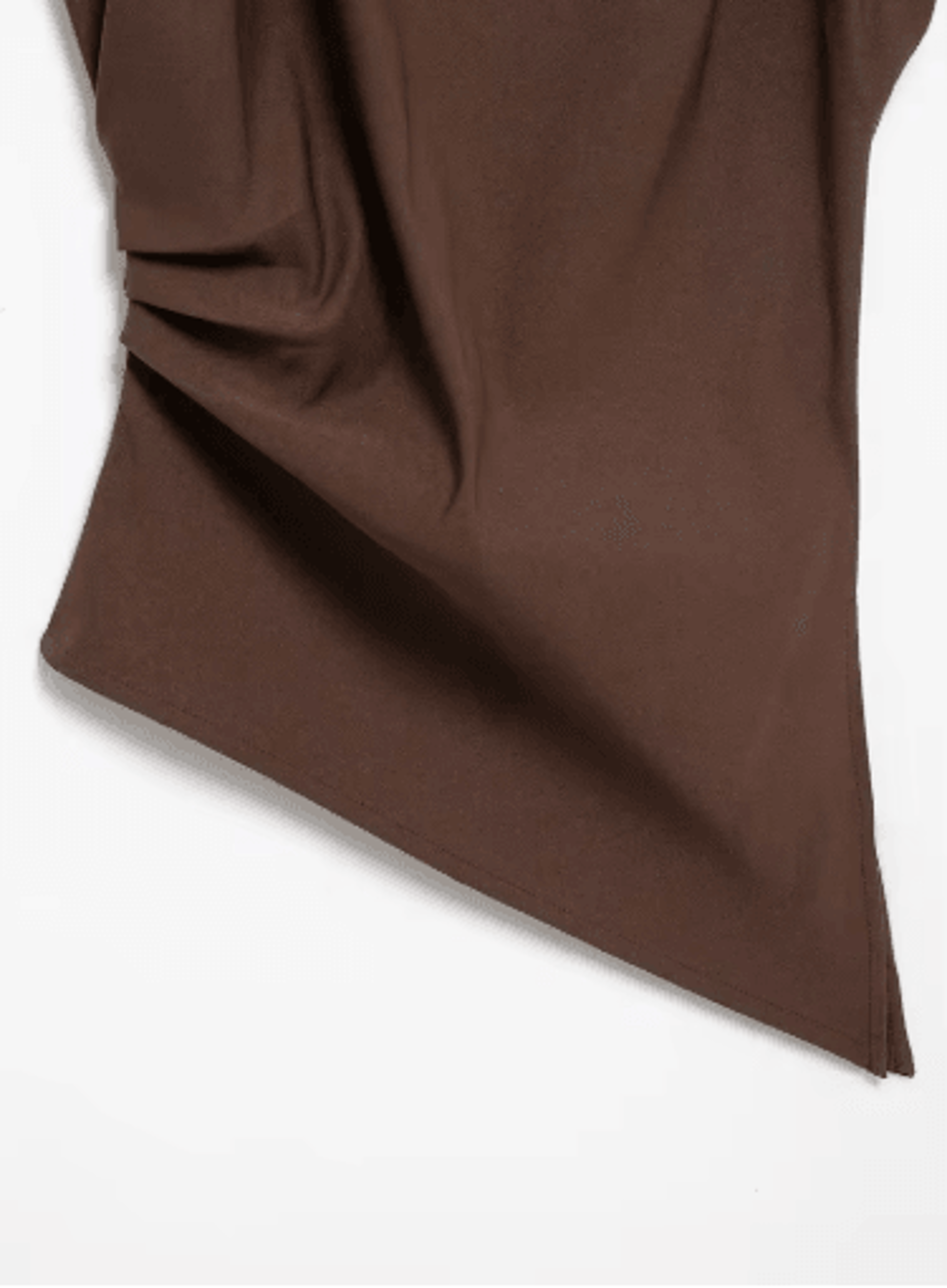 Asymmetric Ruched Sleeve Slim Fit Tank Top For Women Stretchy Breathable Office Party Blouse 4
