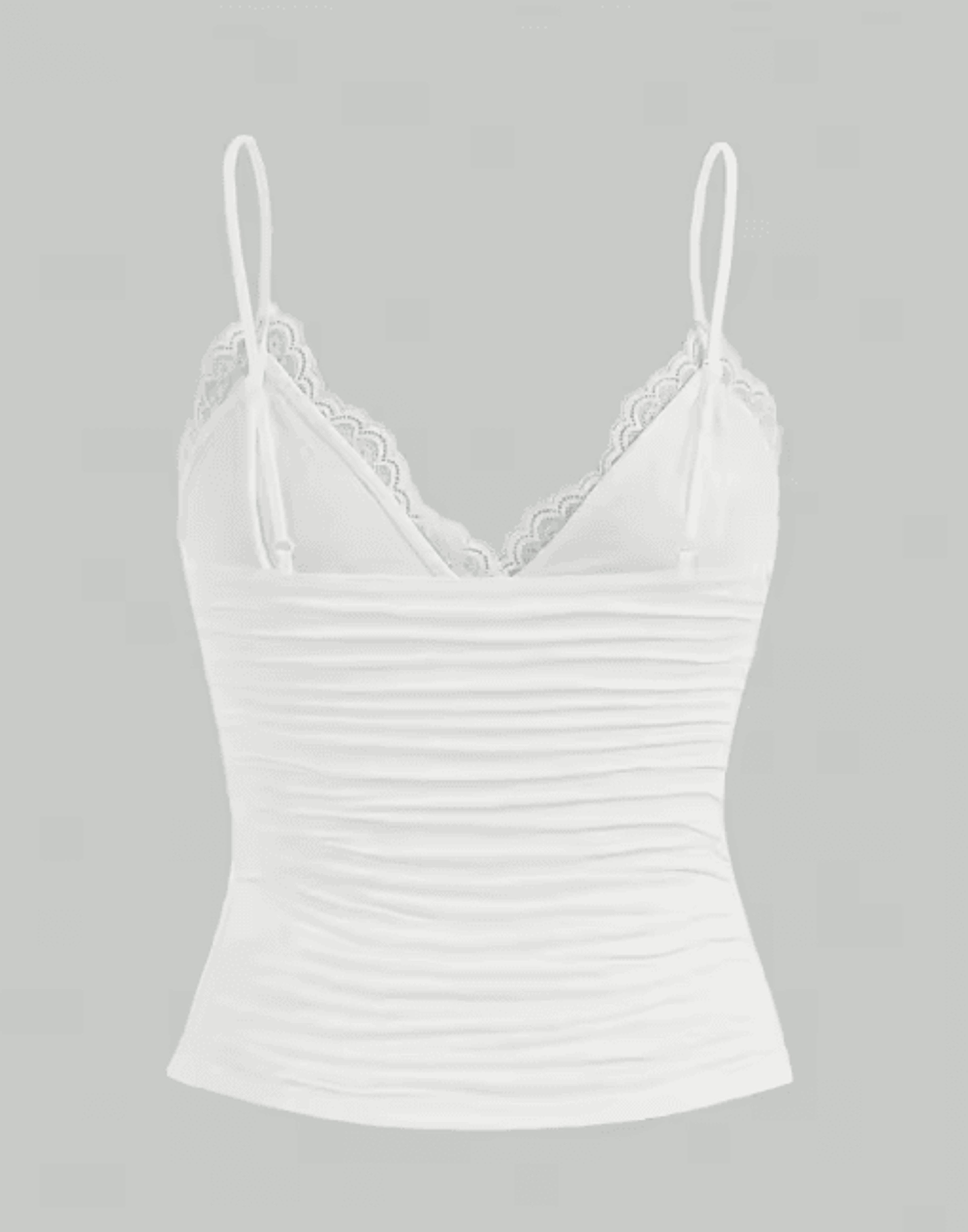 Contrast Lace Bow Front Crop Cami Y2K Backless Grunge Punk Top For Women 6