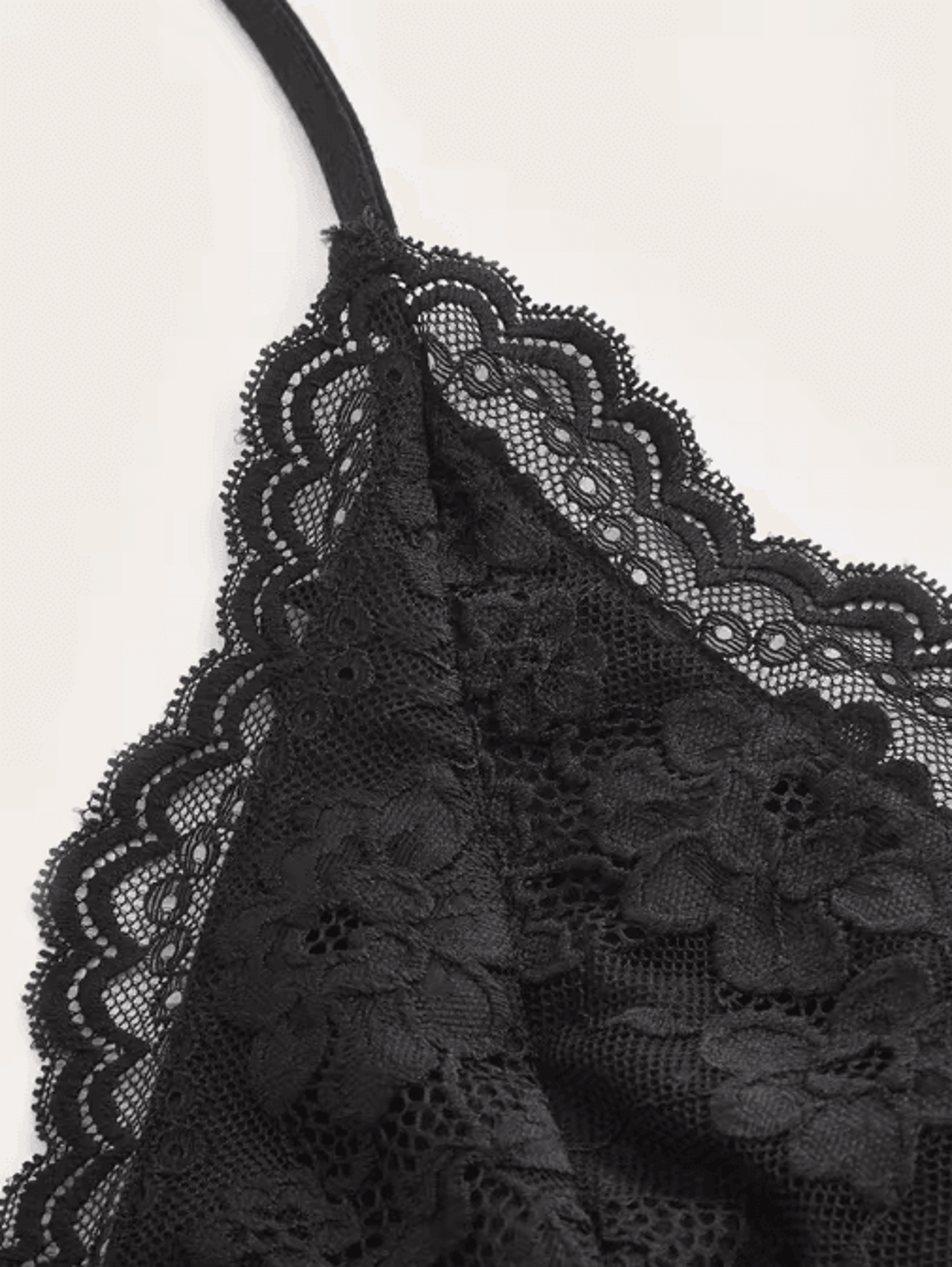 Lace VNeck Backless Ruched Halter Crop Top Grunge Goth Y2K Streetwear For Women 5