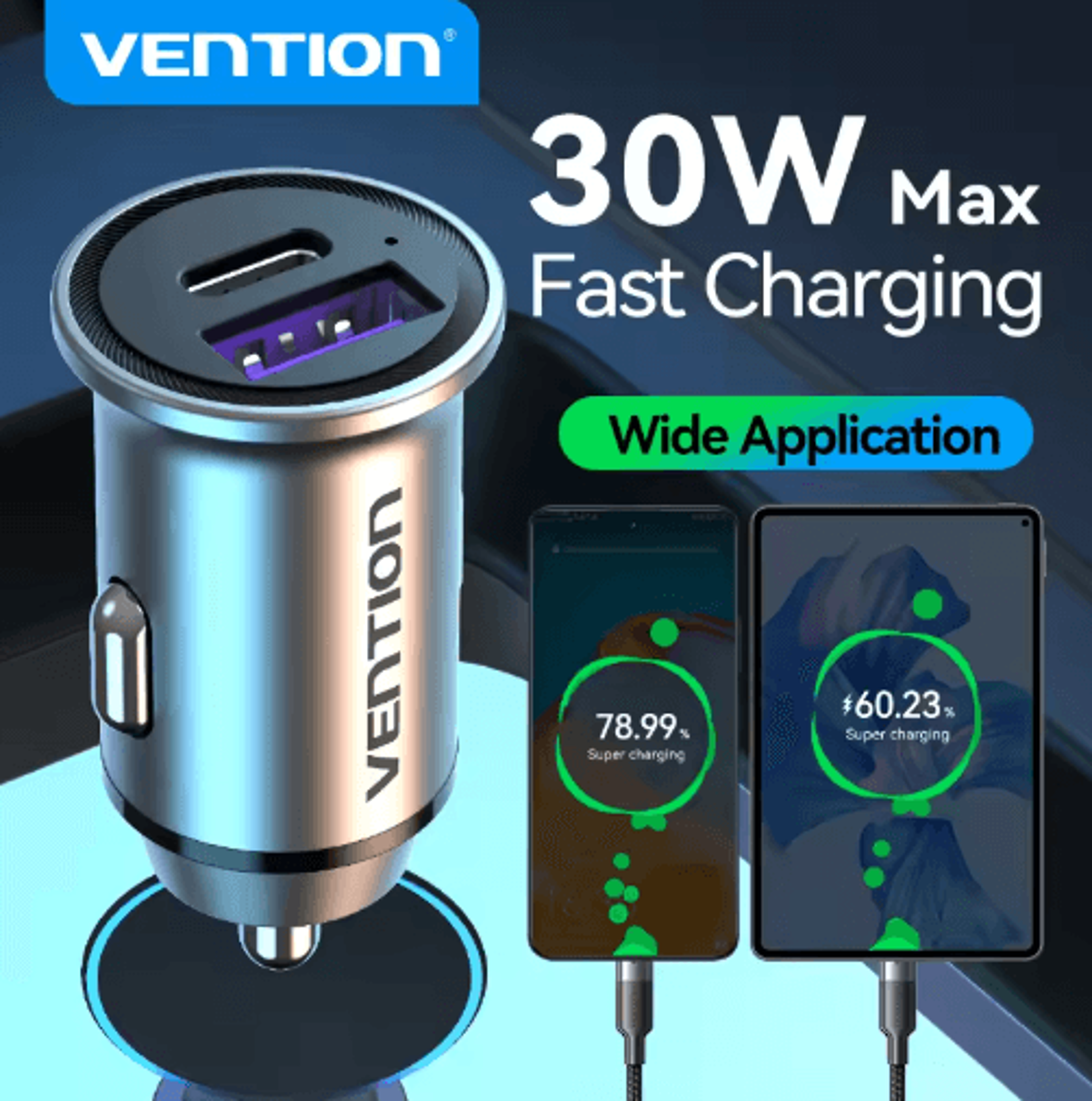 30W PD 40  Quick Charge 30 USB C Car Charger For IPhone 16 Samsung  Xiaomi 0