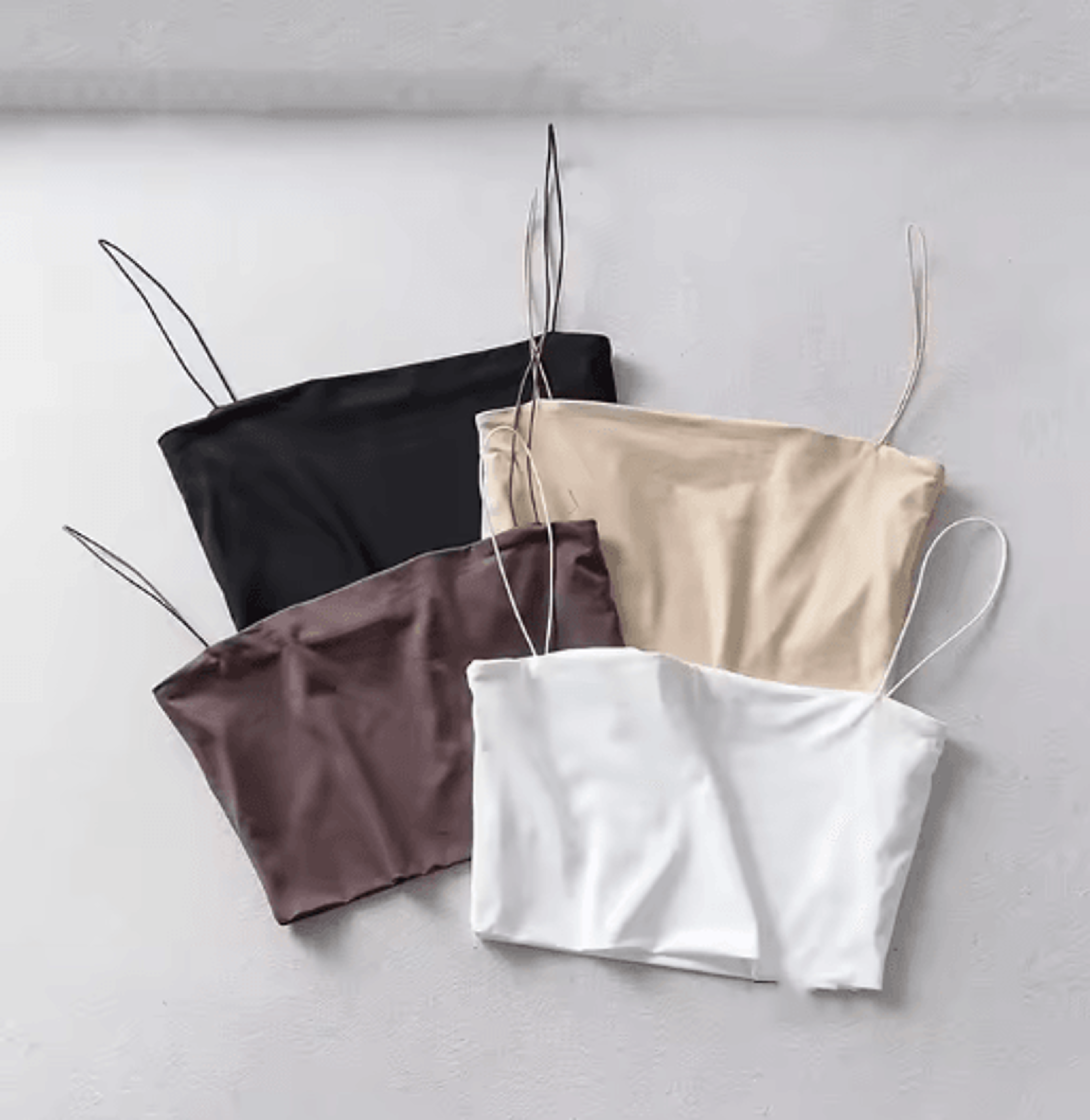 2024 Womens Elastic Cotton Crop Top Sleeveless Summer Cami 0