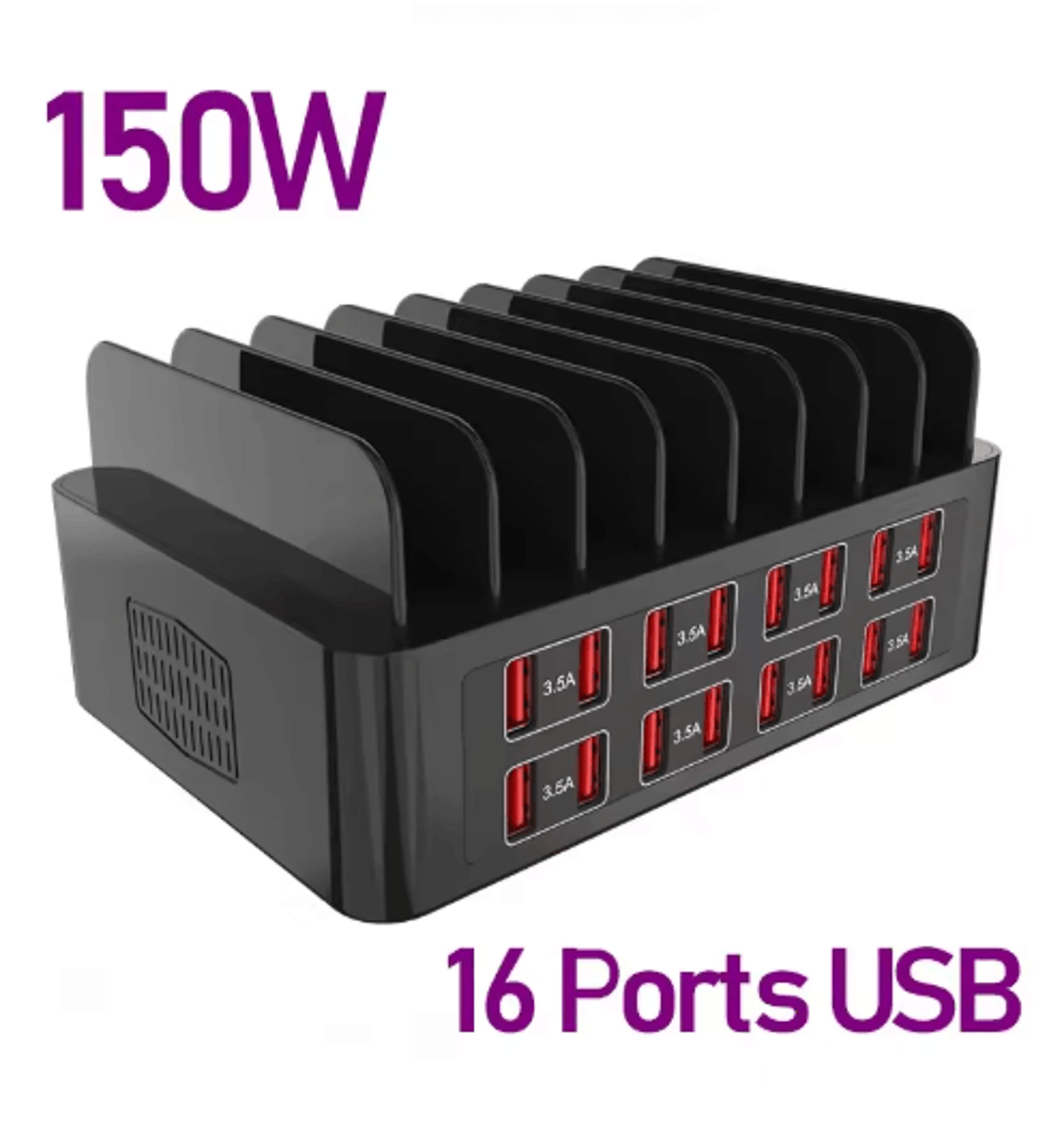 150W 16 Port USB C Charging Station Stand  Universal Fast Charging Hub For Multiple Devices 2
