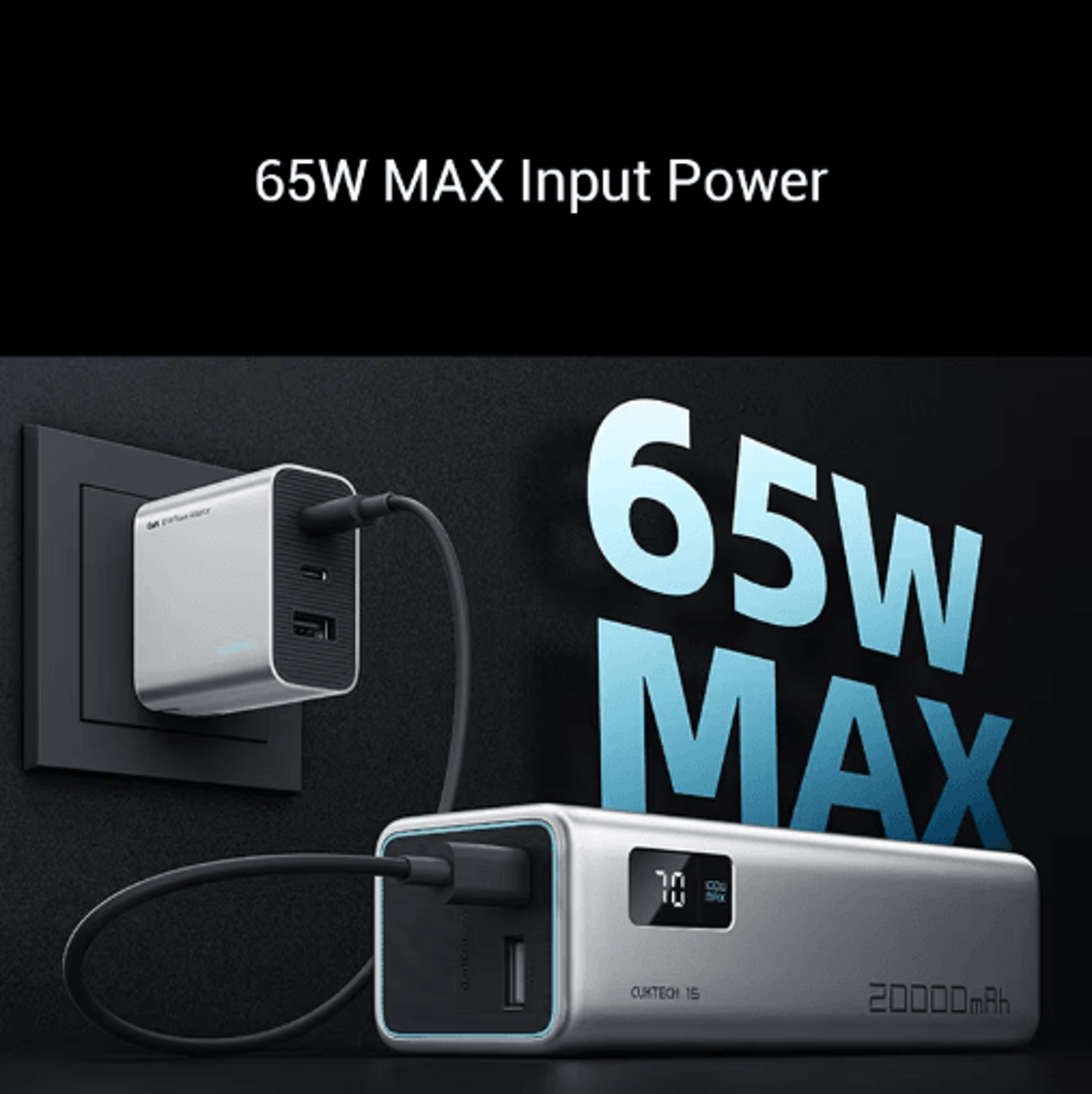 CUKTECH PB200 No15 SE 20000mAh 100W Power Bank With Screen Display 3