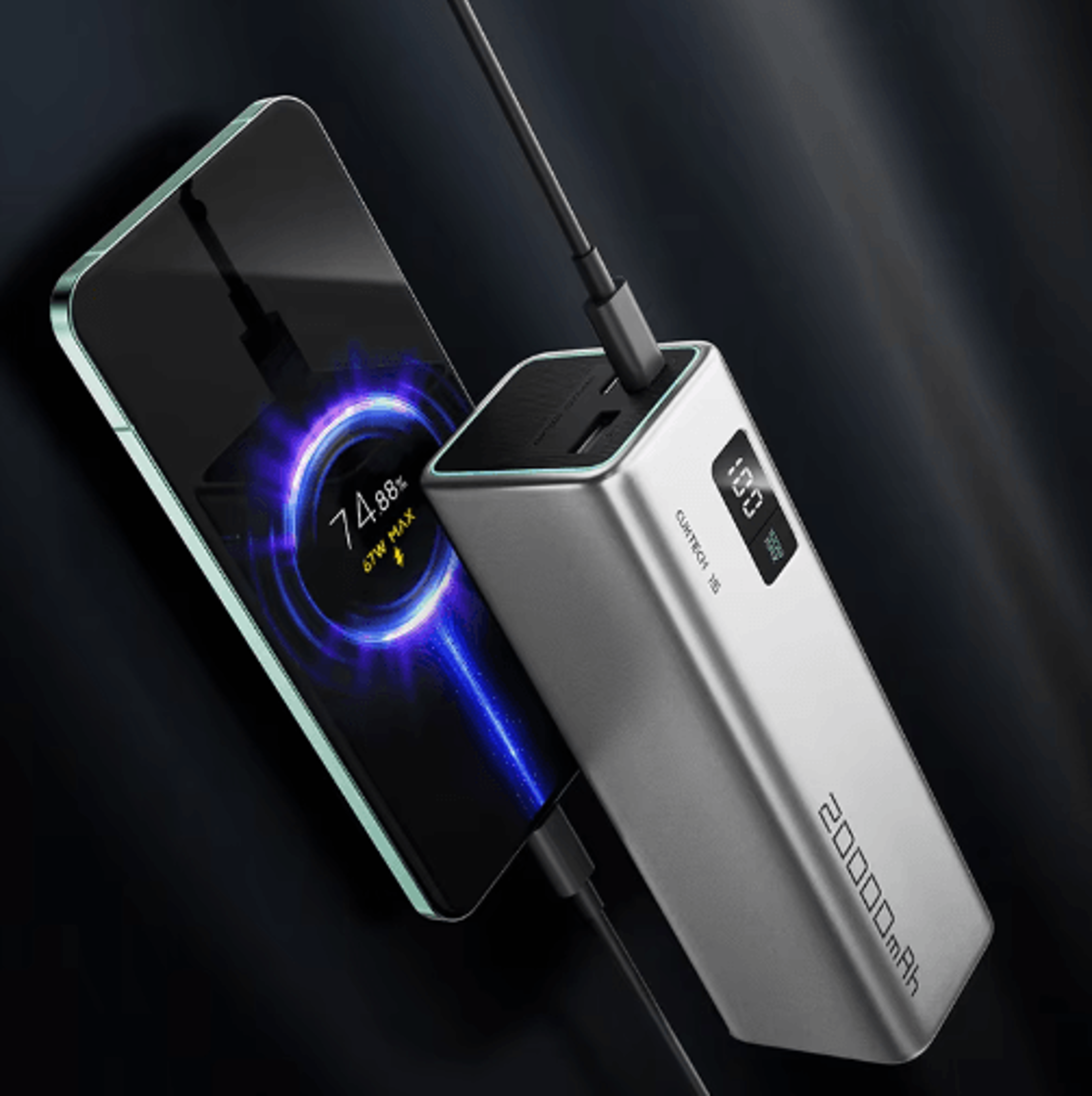 CUKTECH PB200 No15 SE 20000mAh 100W Power Bank With Screen Display 6