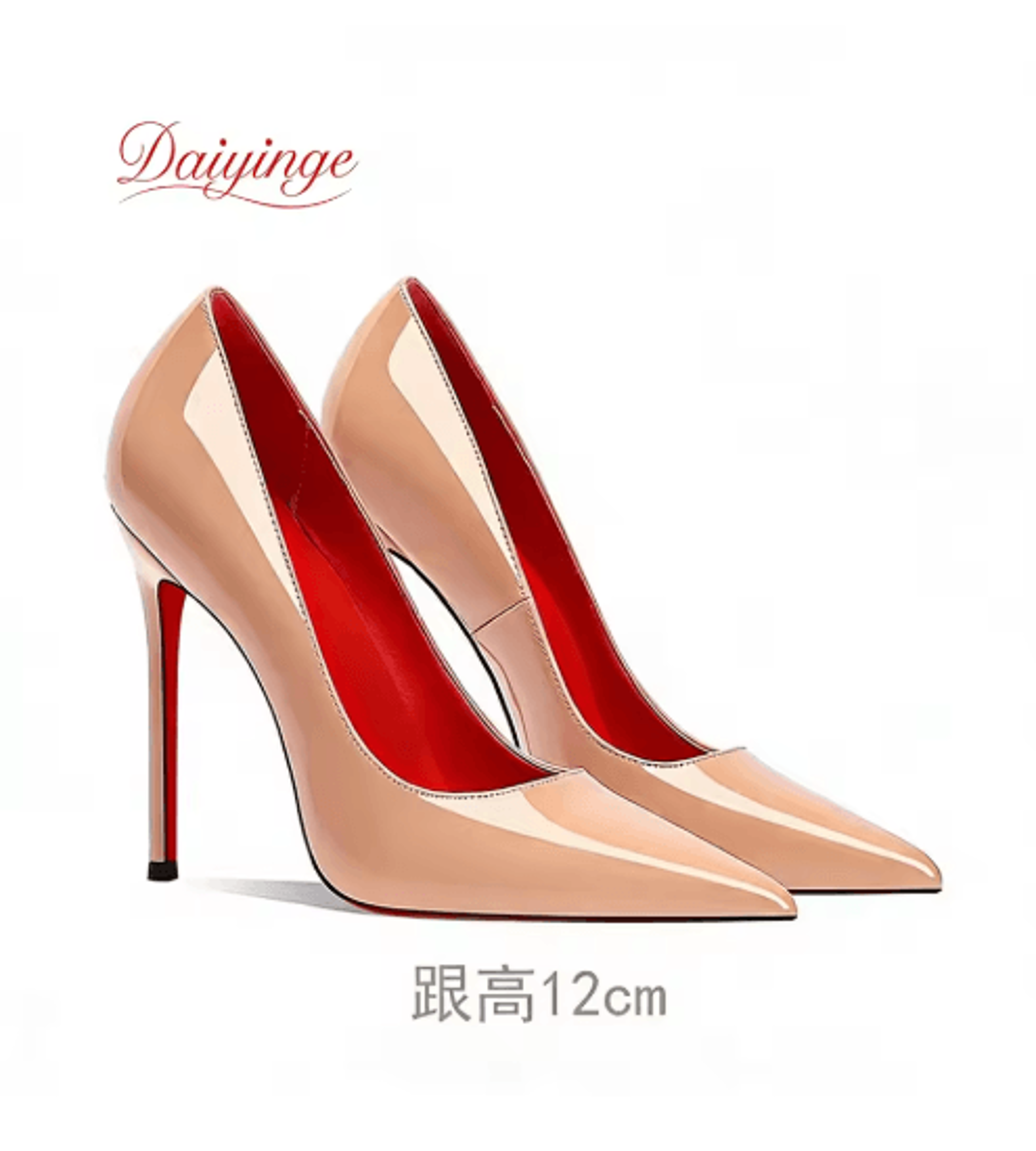 2026 Luxury Red Bottom 12CM Pointed Toe Stiletto Pumps For Party And Wedding 1