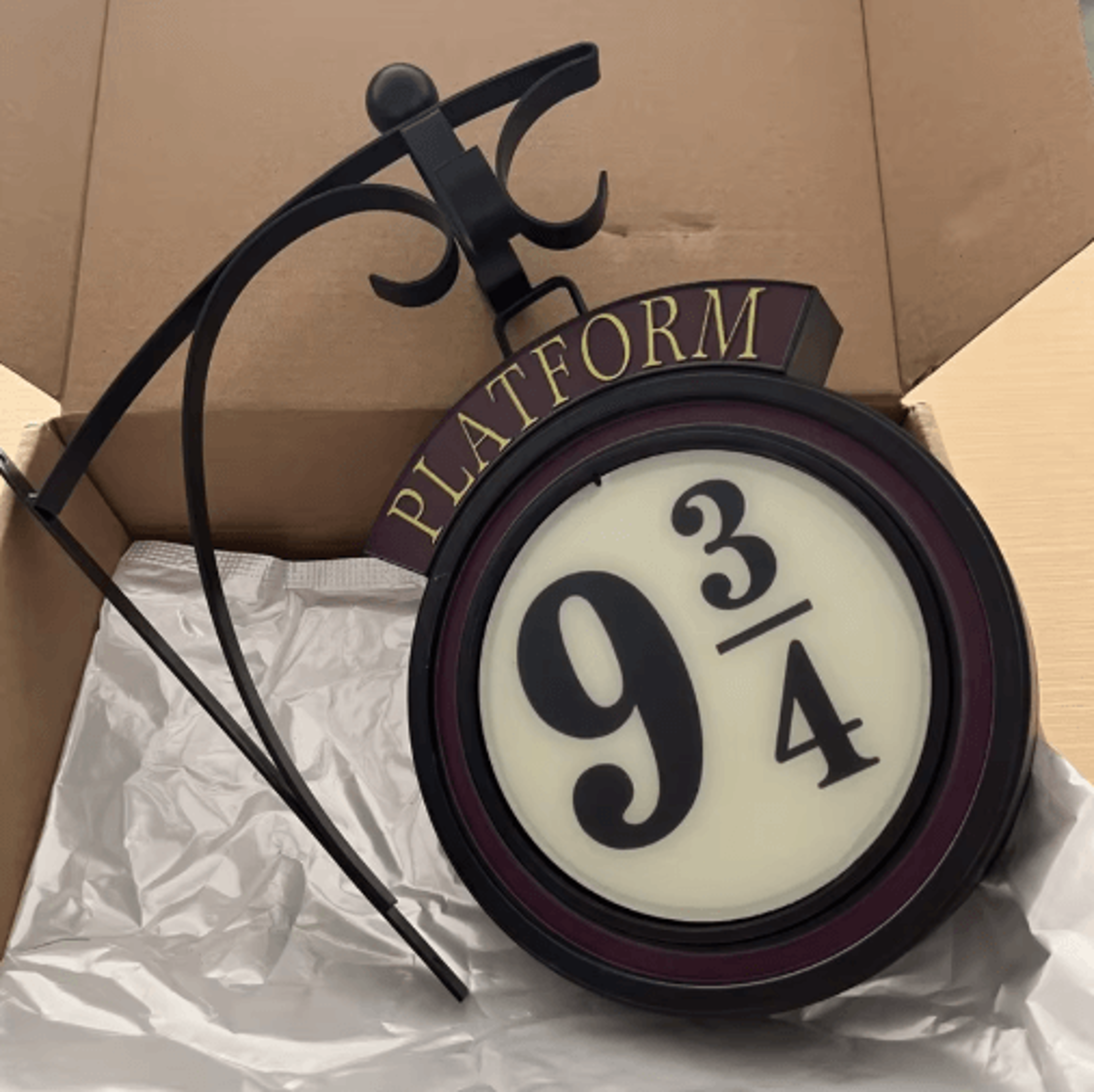 Vintage Harry Potter Night Light  Retro Platform 9 34 Wall Light LED Hanging Sign Lamp For Fans  Ho 6