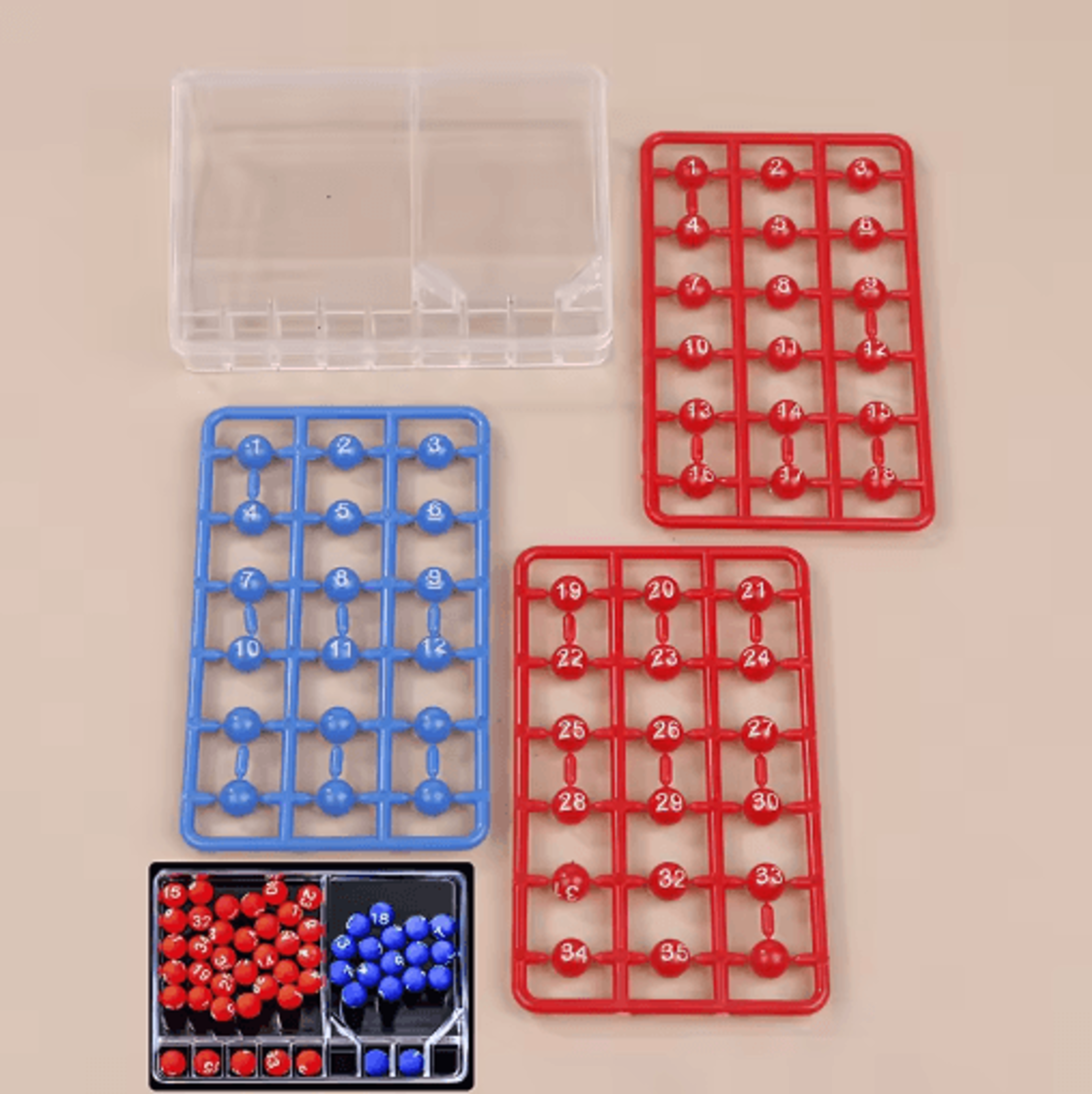 Portable Mini Bingo Machine  Shake  Spin Lottery Number Picker Party Game Set 2