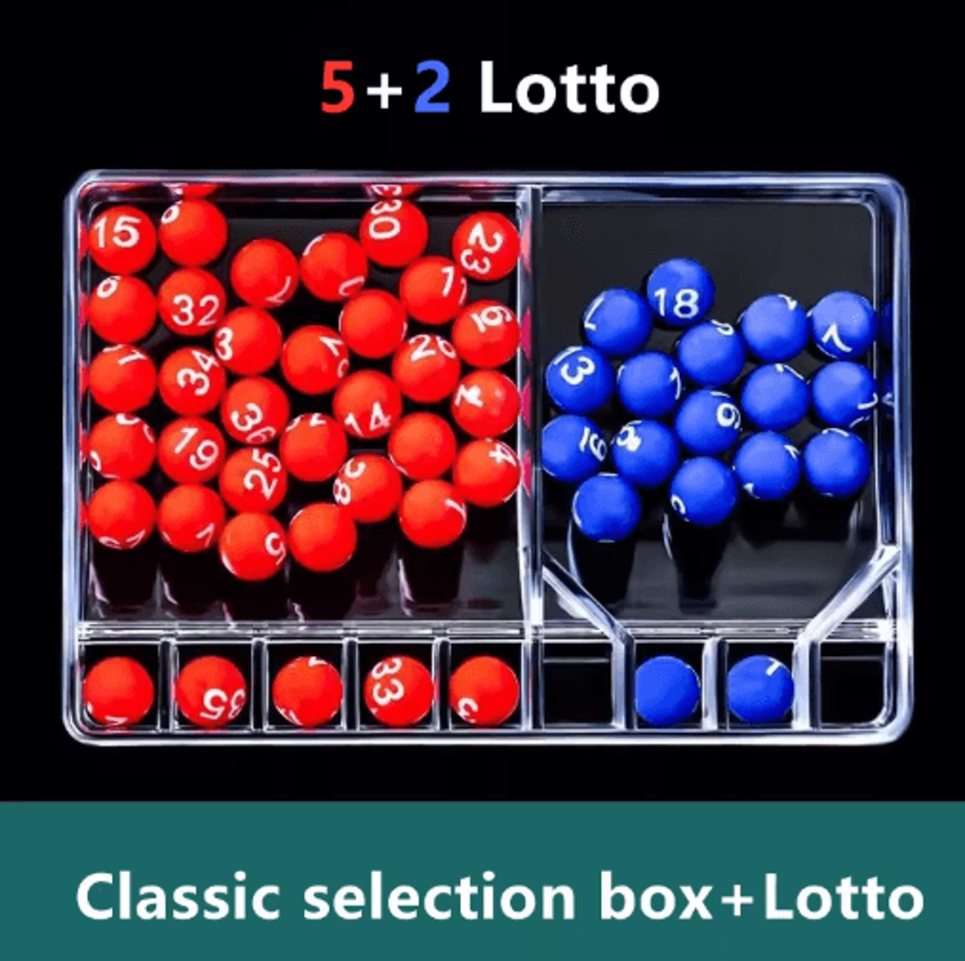 Portable Mini Bingo Machine  Shake  Spin Lottery Number Picker Party Game Set 4