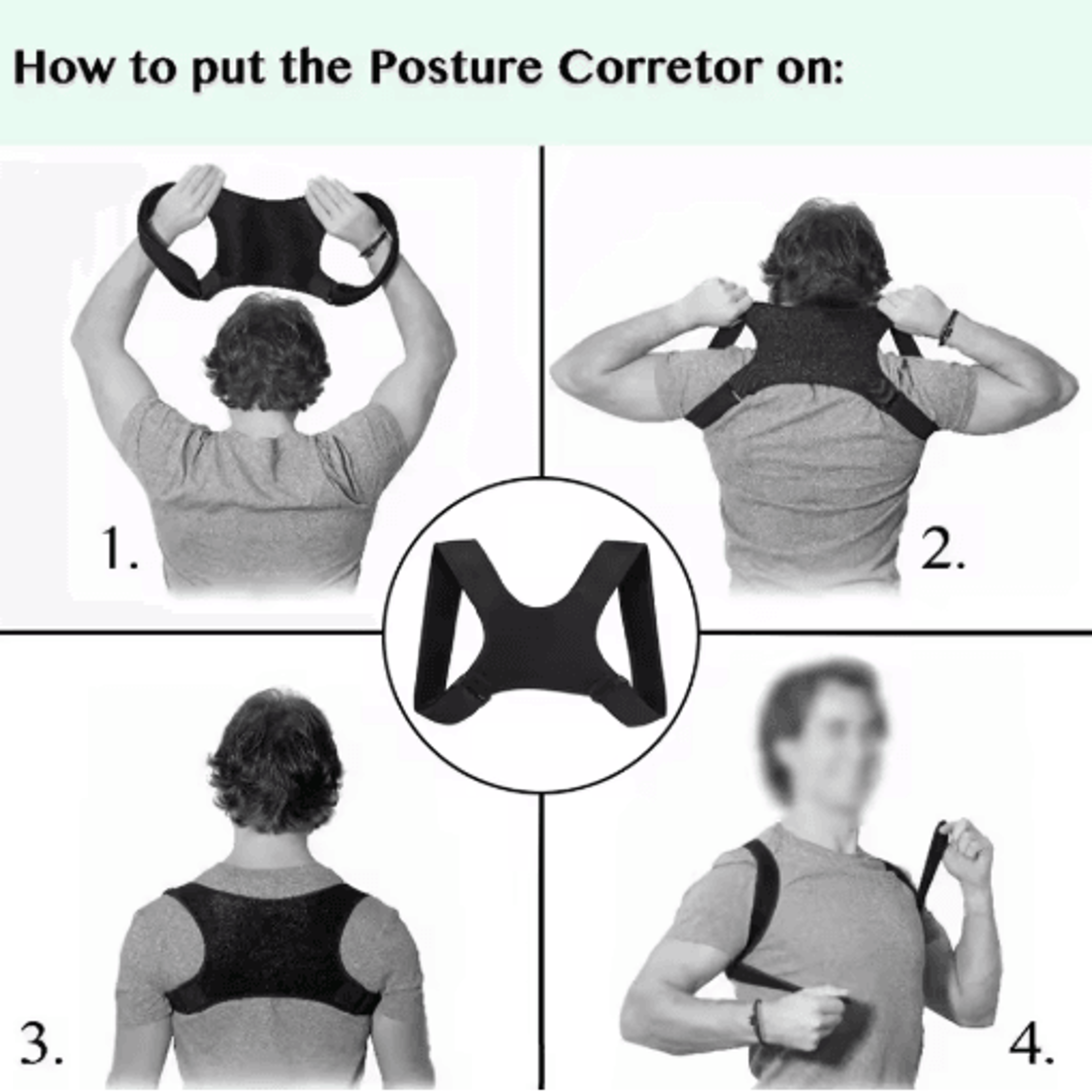 Adjustable Posture Corrector For Men And Women  Comfortable Back  Clavicle Support Brace 2
