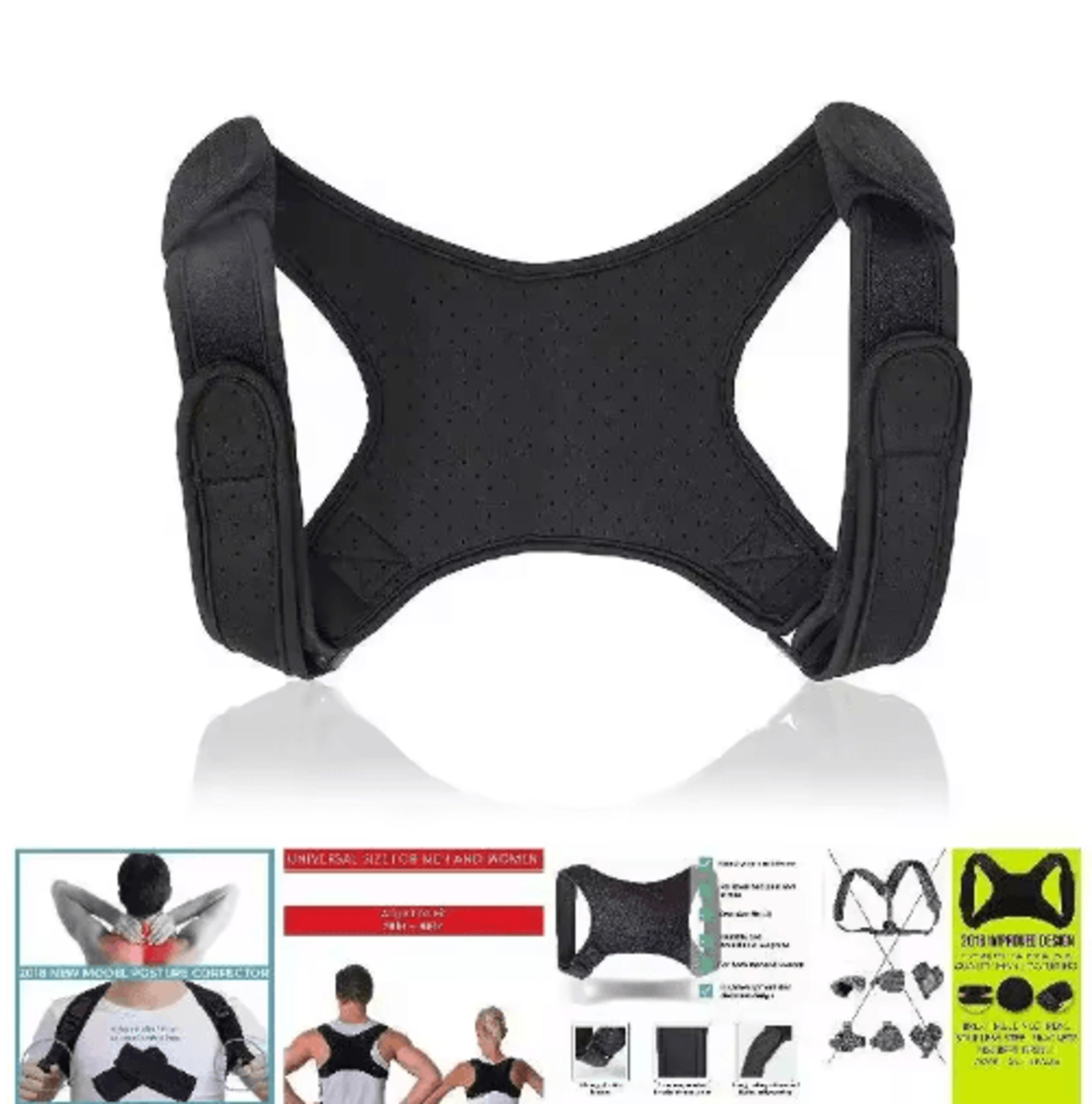 Adjustable Posture Corrector For Men And Women  Comfortable Back  Clavicle Support Brace 3