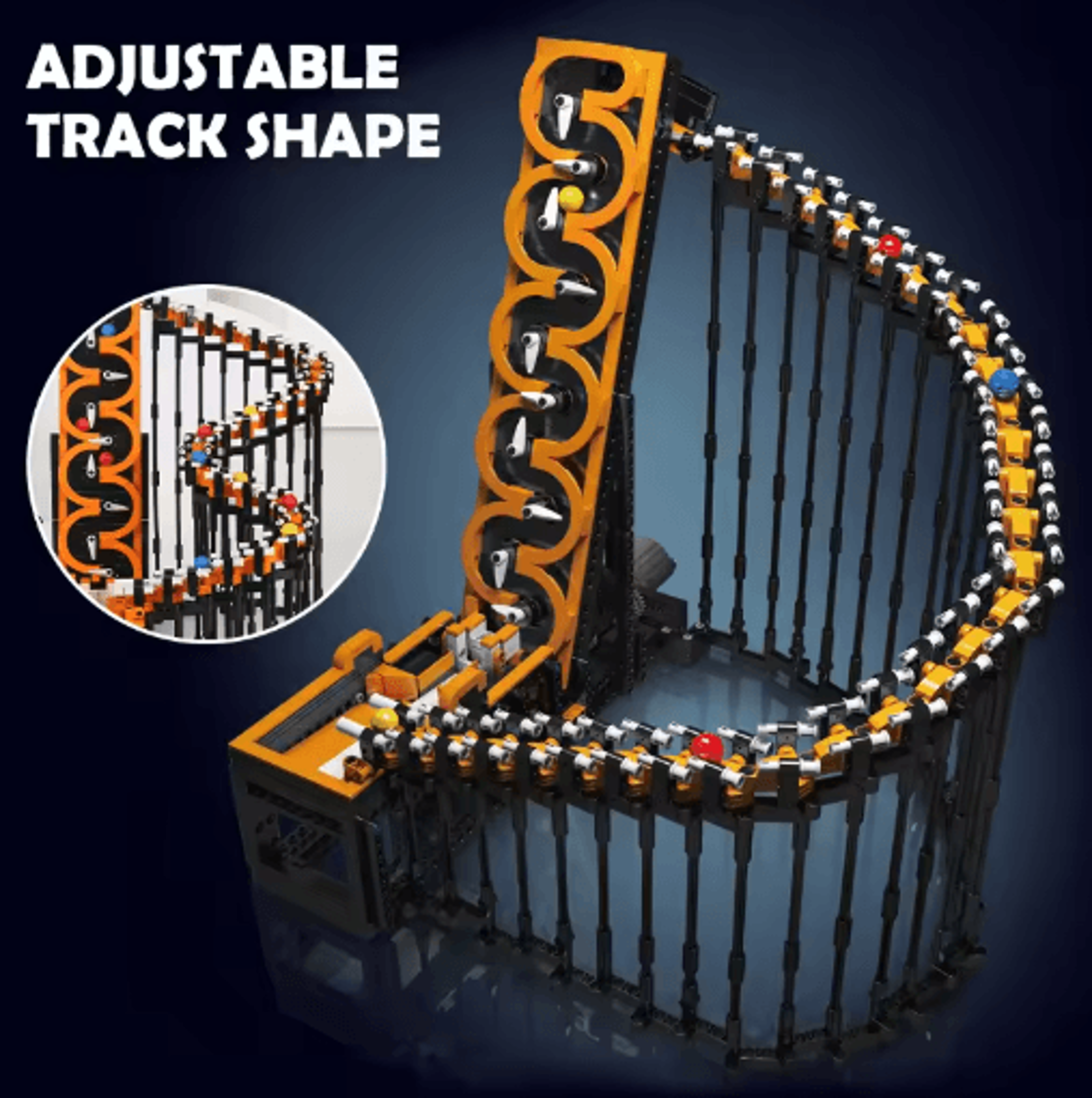 MOC Technical Building Blocks GBC Harp Track  Mechanical Transmission Ball Lift Brick Set 5