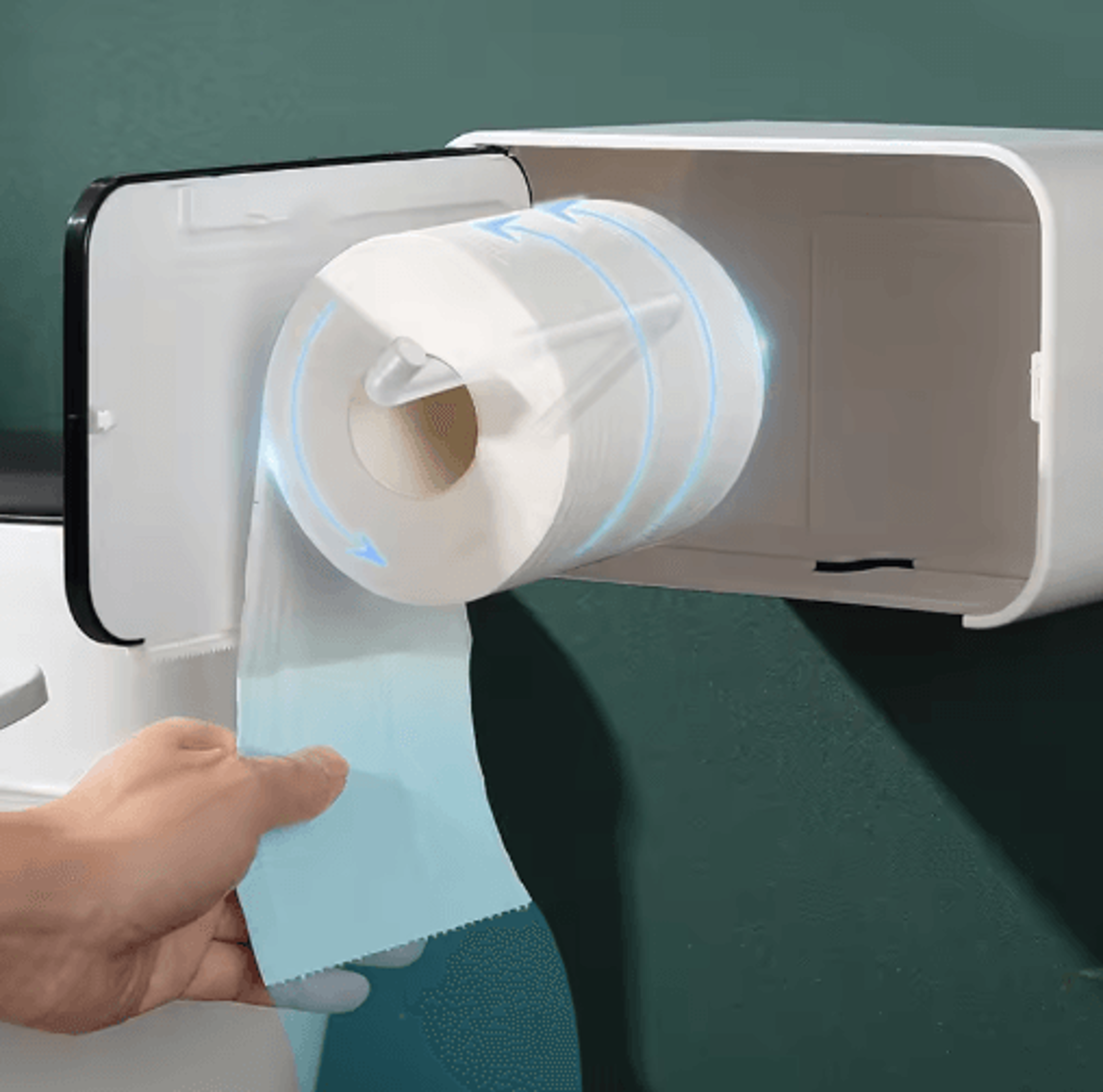 No Drill Toilet Paper Holder  Waterproof Wall Mounted Tissue Organizer For Bathroom  RV 10