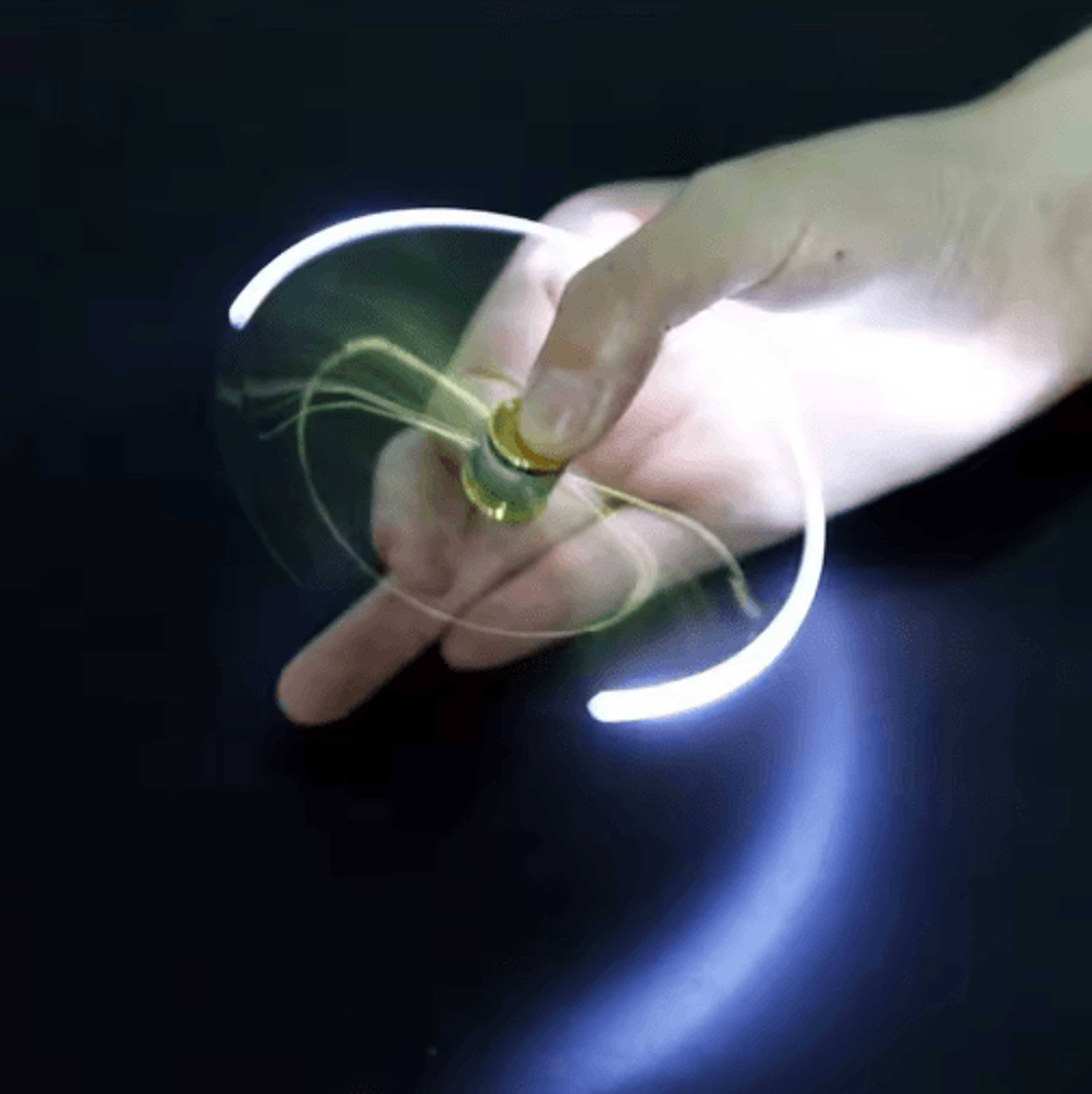 Multifunctional Gyro Fidget Pen  Metal LED Spinner Ballpoint With Luminous Rotating Top 12