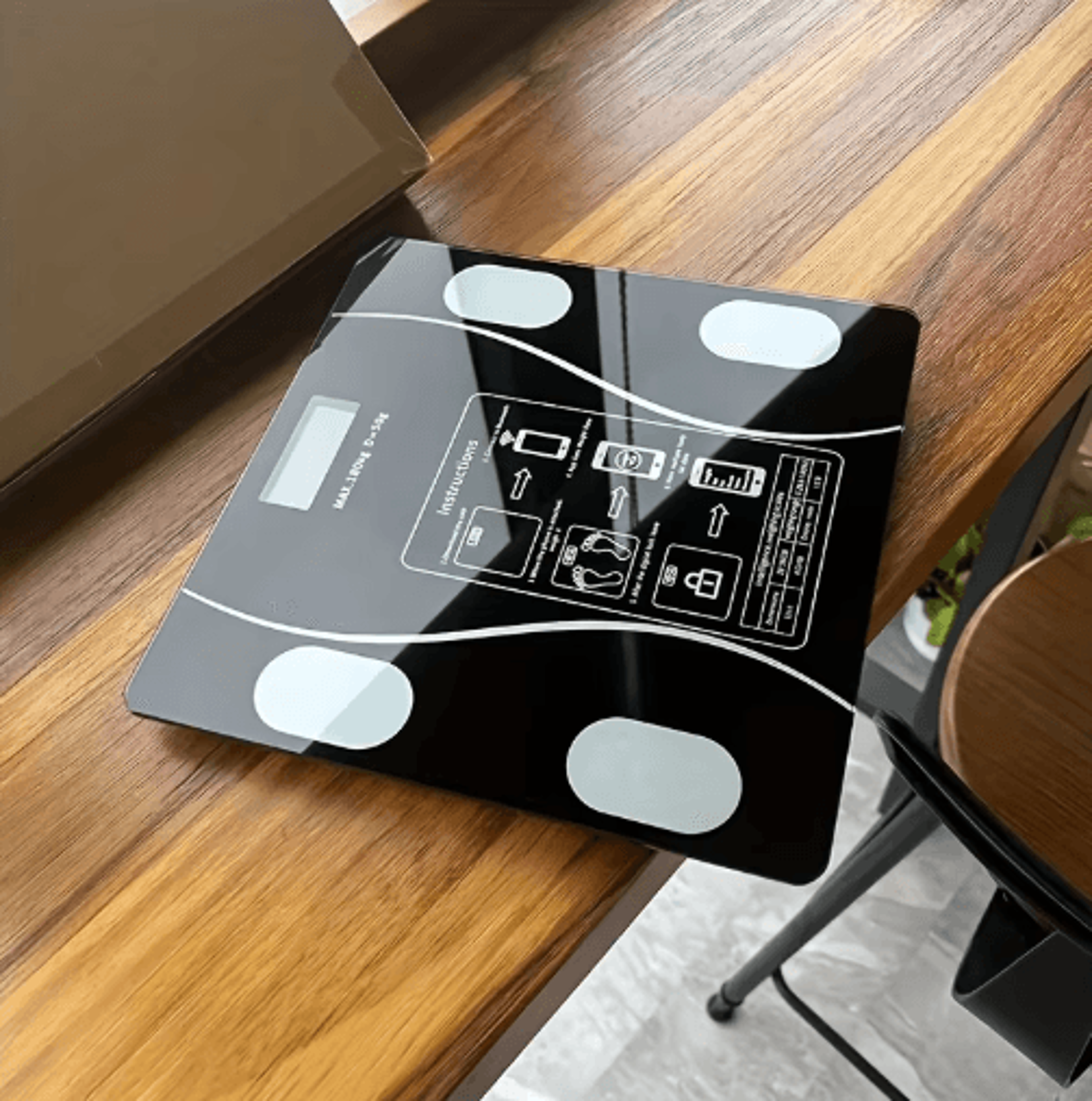 Intelligent Digital Body Weight Scale With Backlit LED Display  400 Lbs High Capacity Bathroom Scal 2