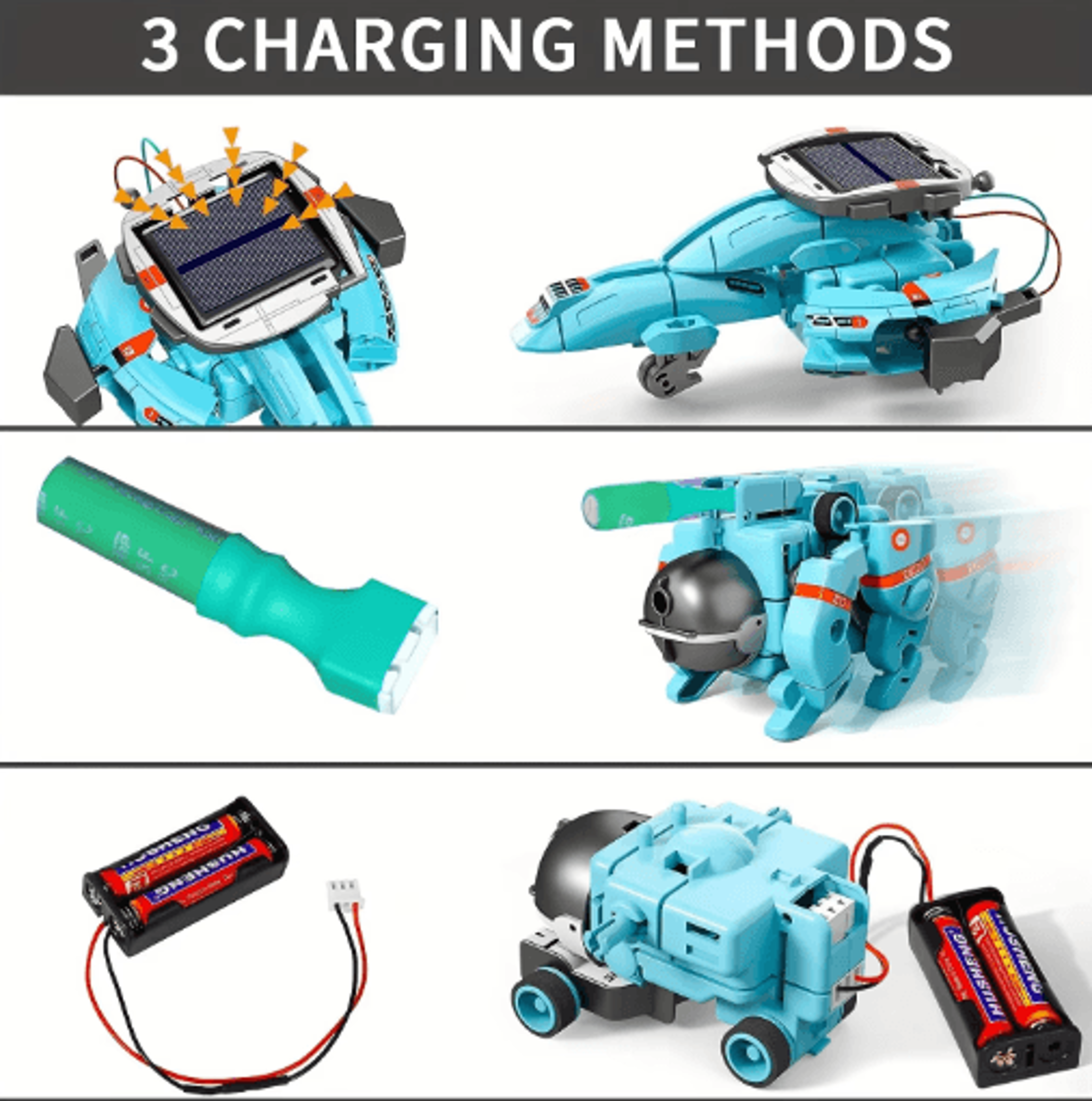 6in1 Solar Robot Kit For Kids  STEM Building Science Experiment Set 6