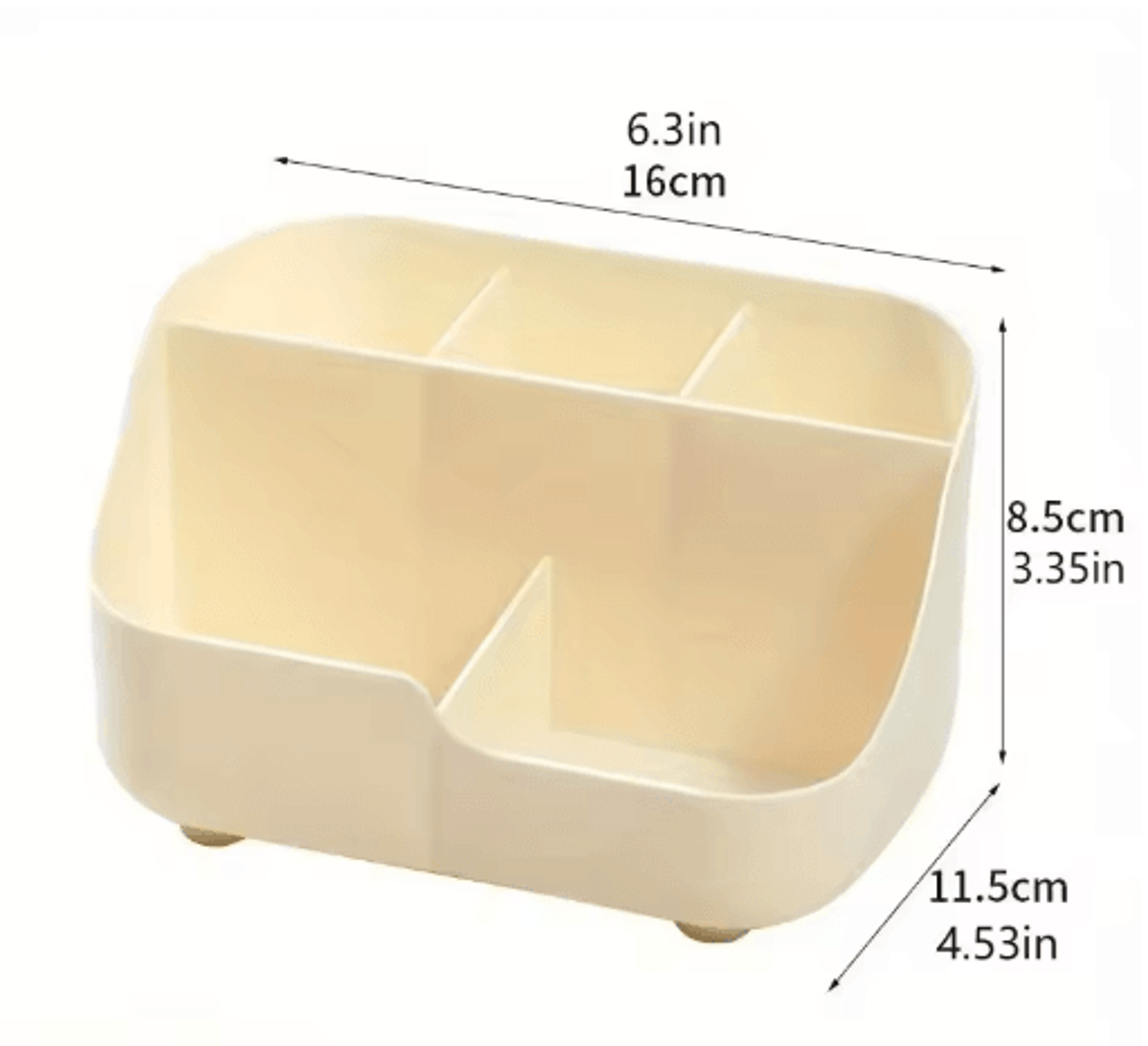 Large Capacity Five Compartment Desk Organizer  Student  Office Desktop Storage Box 8