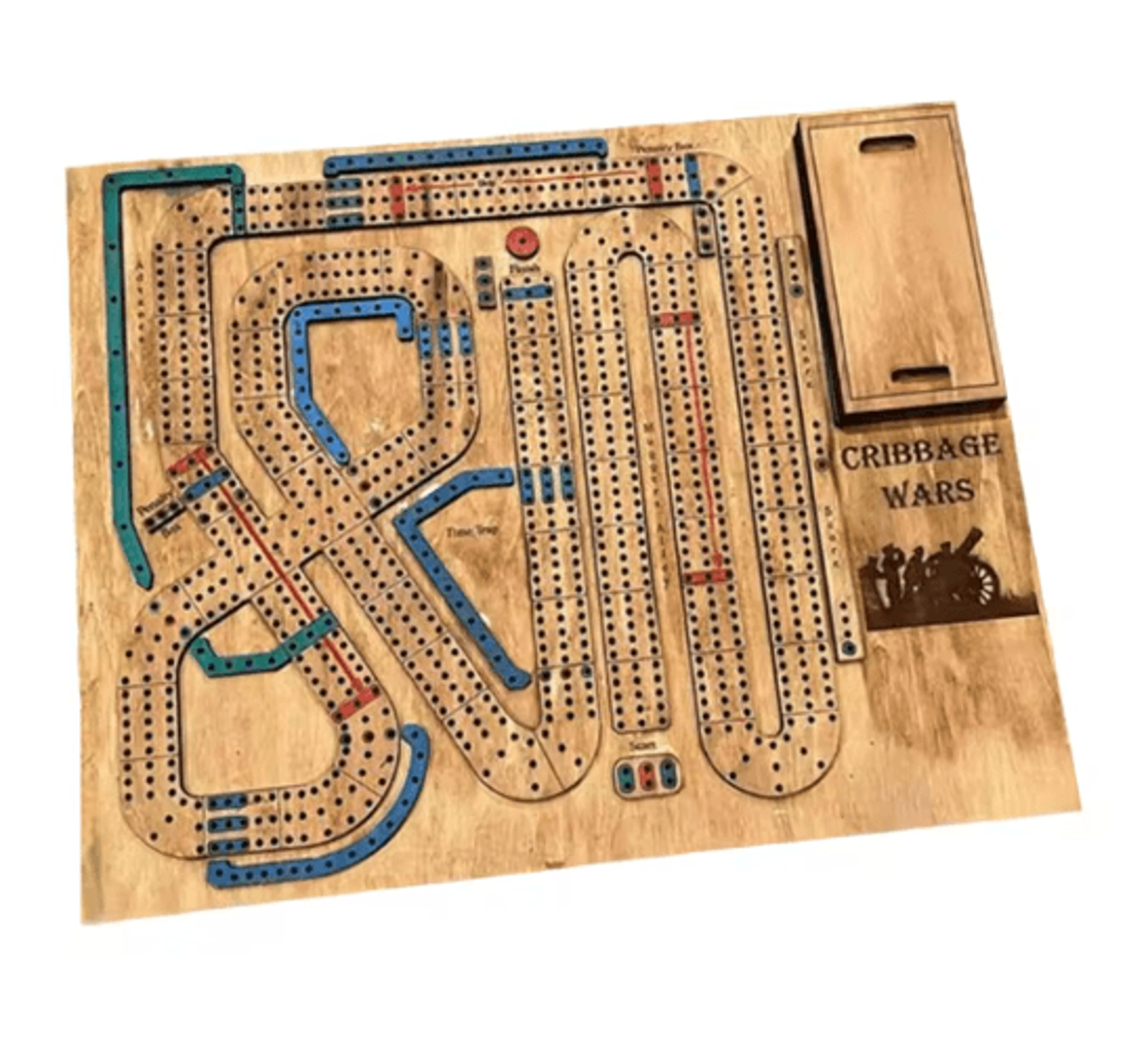 Classic Traditional Wooden Cribbage Board Game Set 3