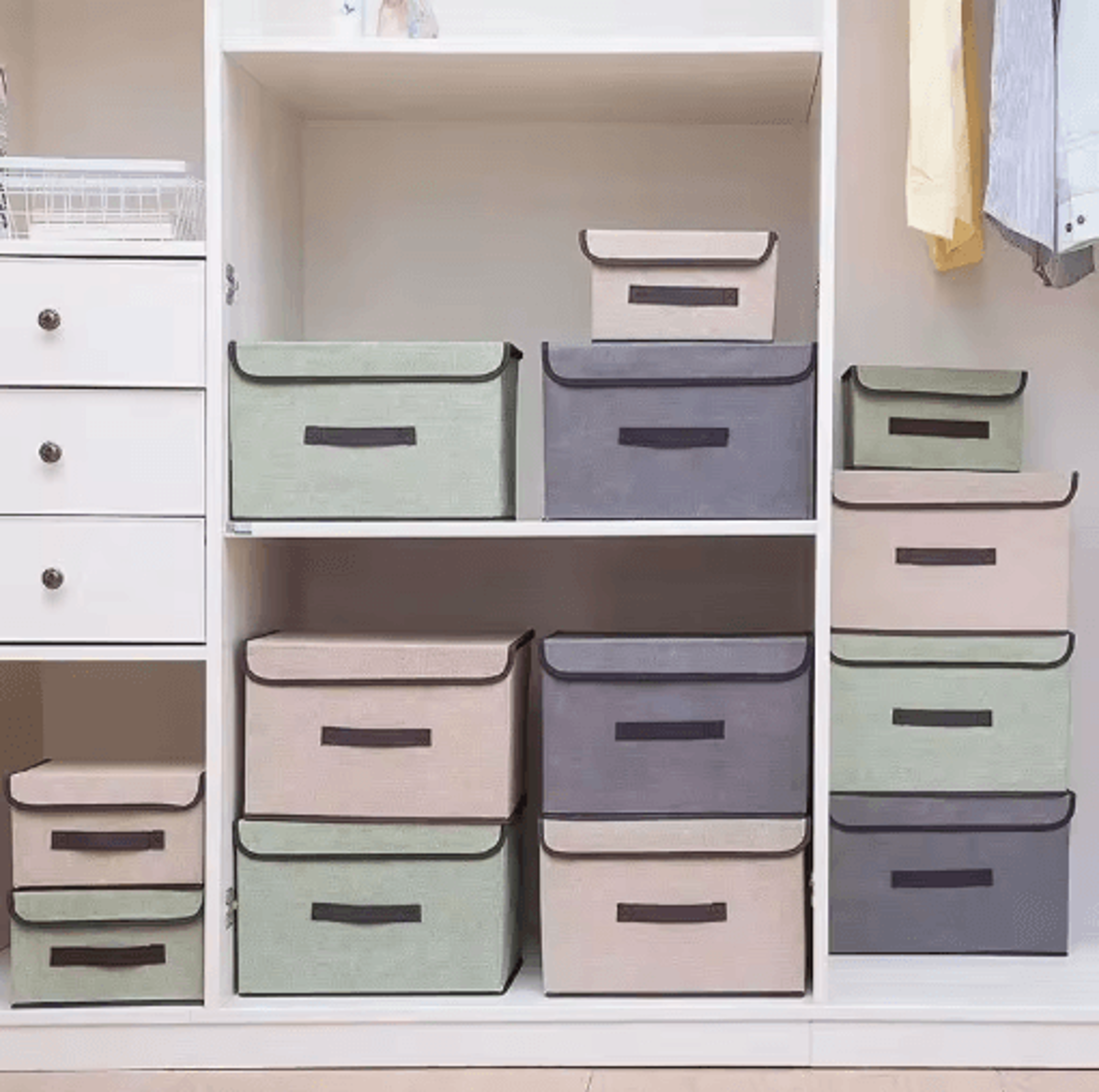 Foldable Underwear Storage Organizer Box With Dustproof Non Woven Design 13