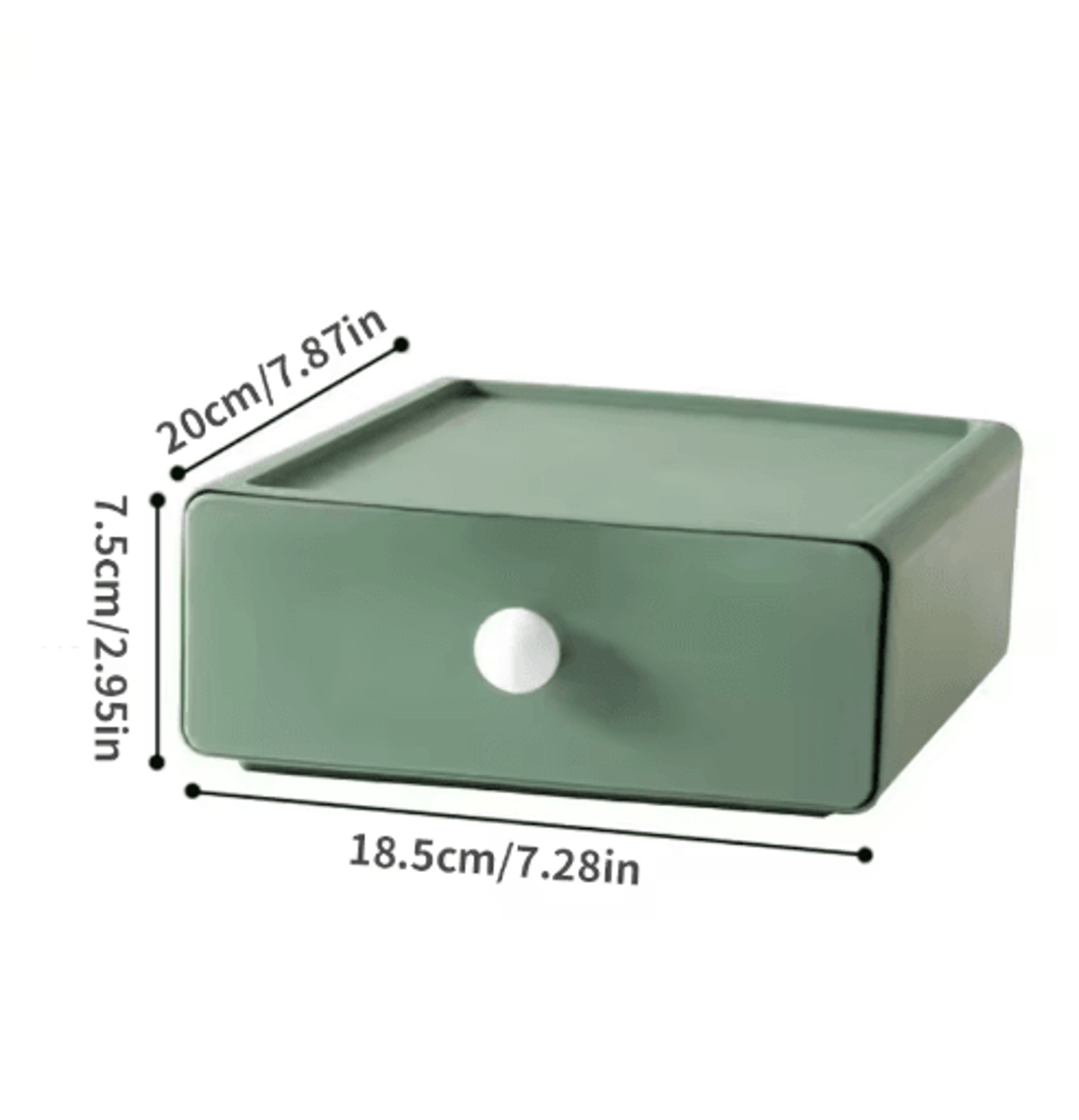 Single Stackable Desk Drawer Storage Box For Stationery And Sundries 2