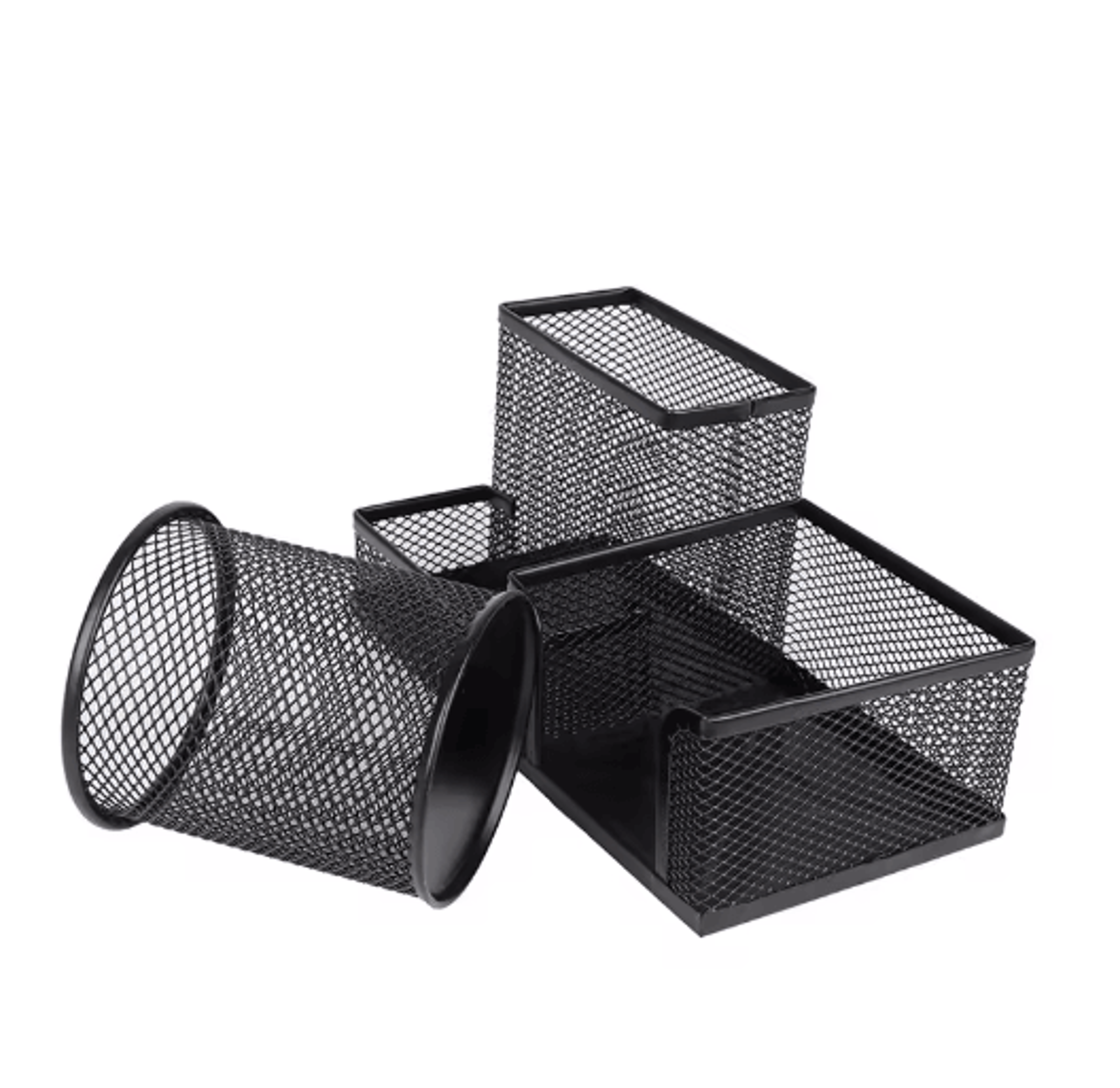 Creative Metal 3 Grid Desk Organizer Pen Holder And File Storage Rack 6