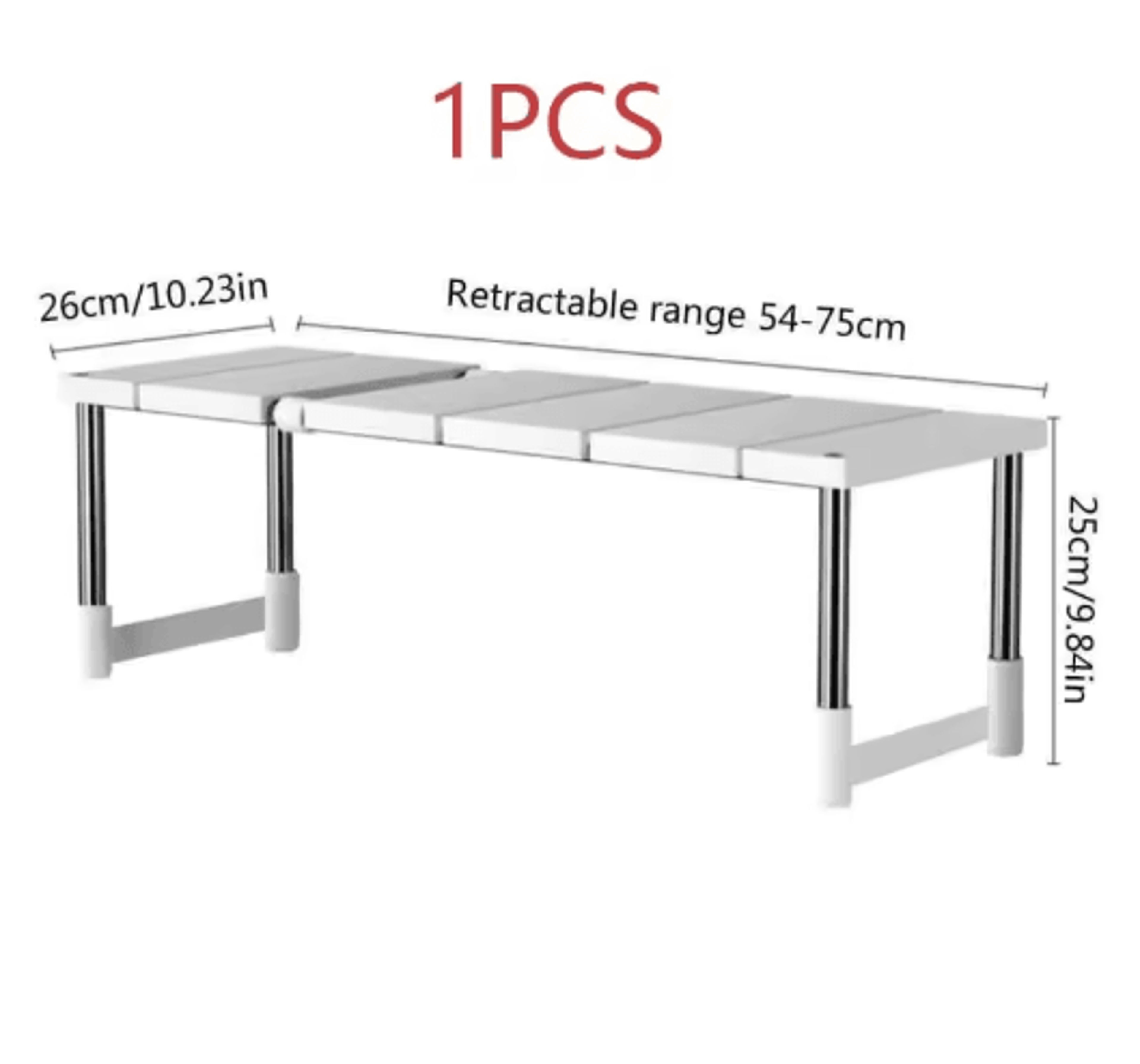 Stackable Telescopic Closet Organizer Adjustable Layered Wardrobe Storage Rack 2
