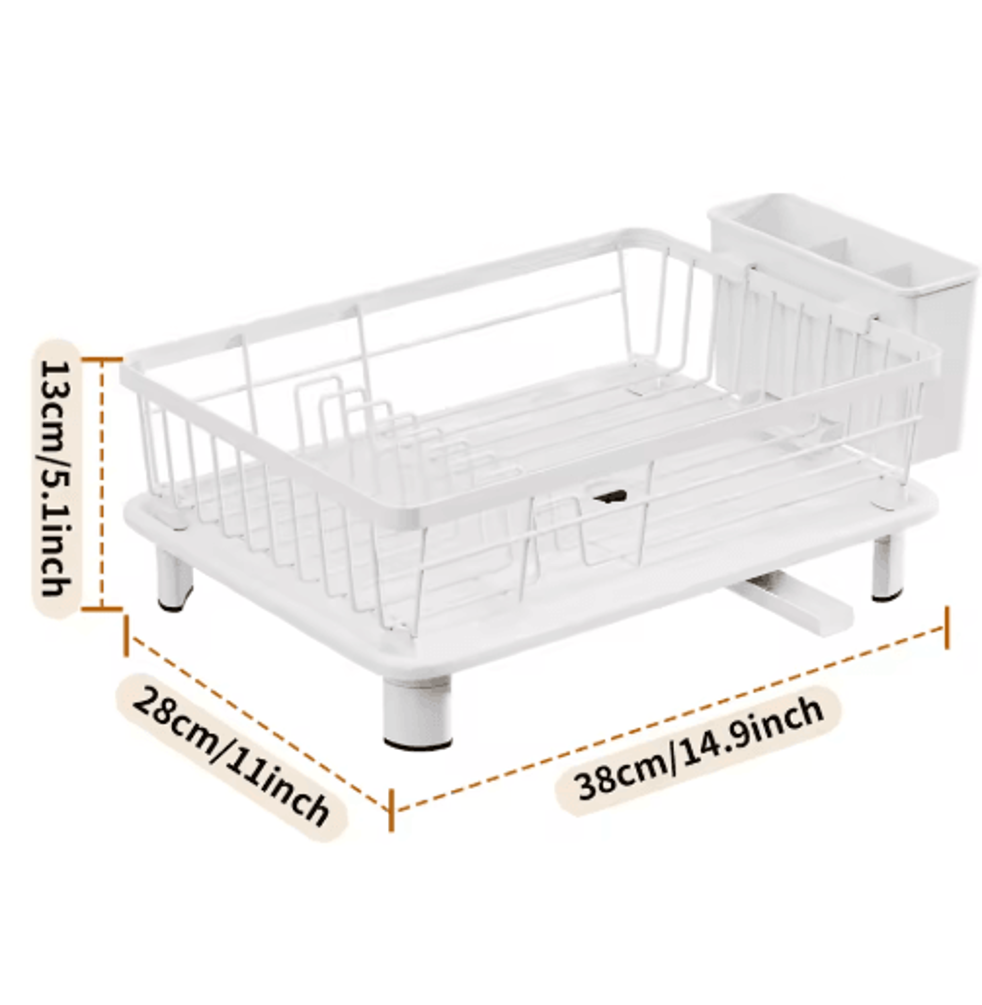 Compact Kitchen Dish Drying Rack Small Bowl  Plate Draining Storage Box 4