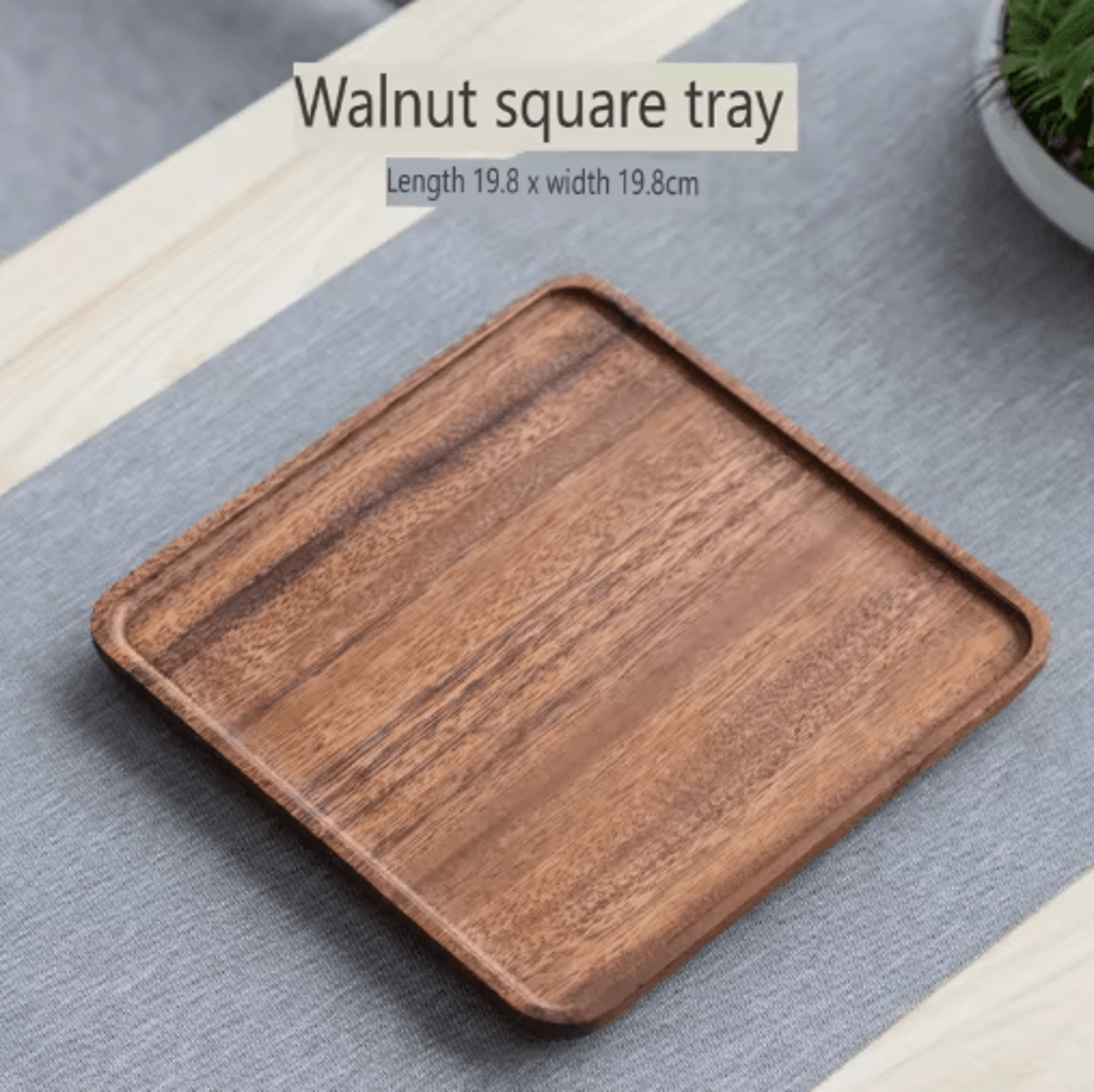 Acacia Wood Rectangular Serving Tray And Long Charcuterie Board 3