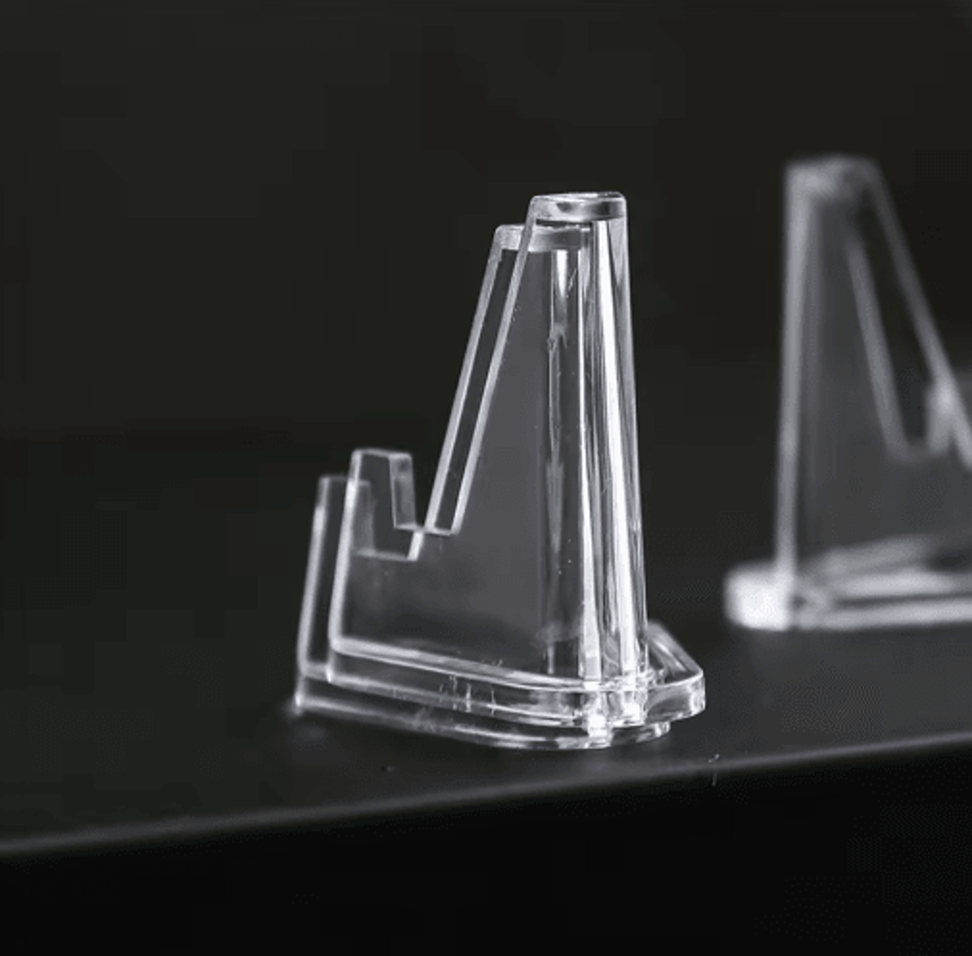 10Piece Clear Acrylic Coin Display Stand Easel Set 4