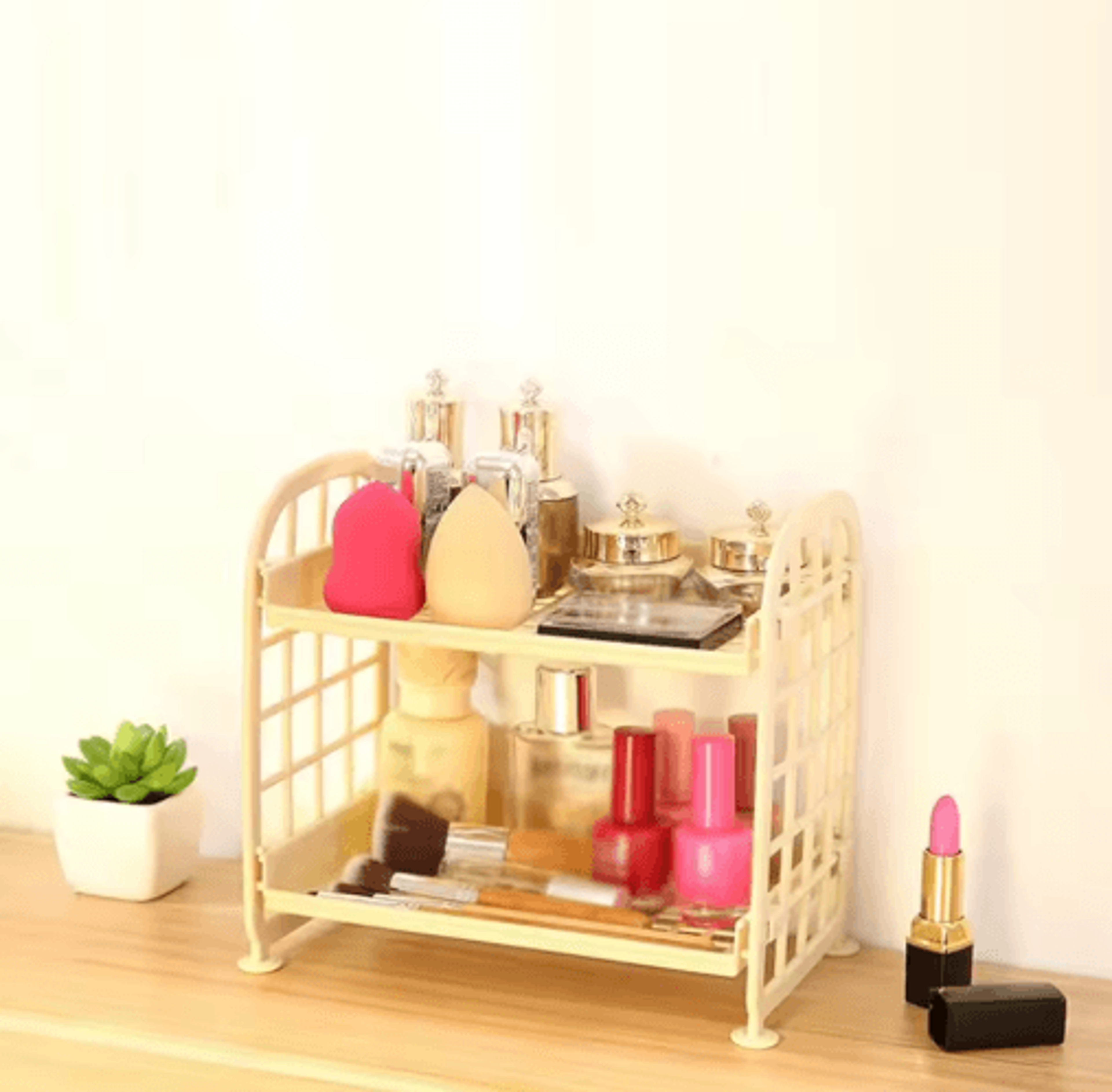Modern MultiTier Desktop Storage Shelf For Dorm  Office Organization 8