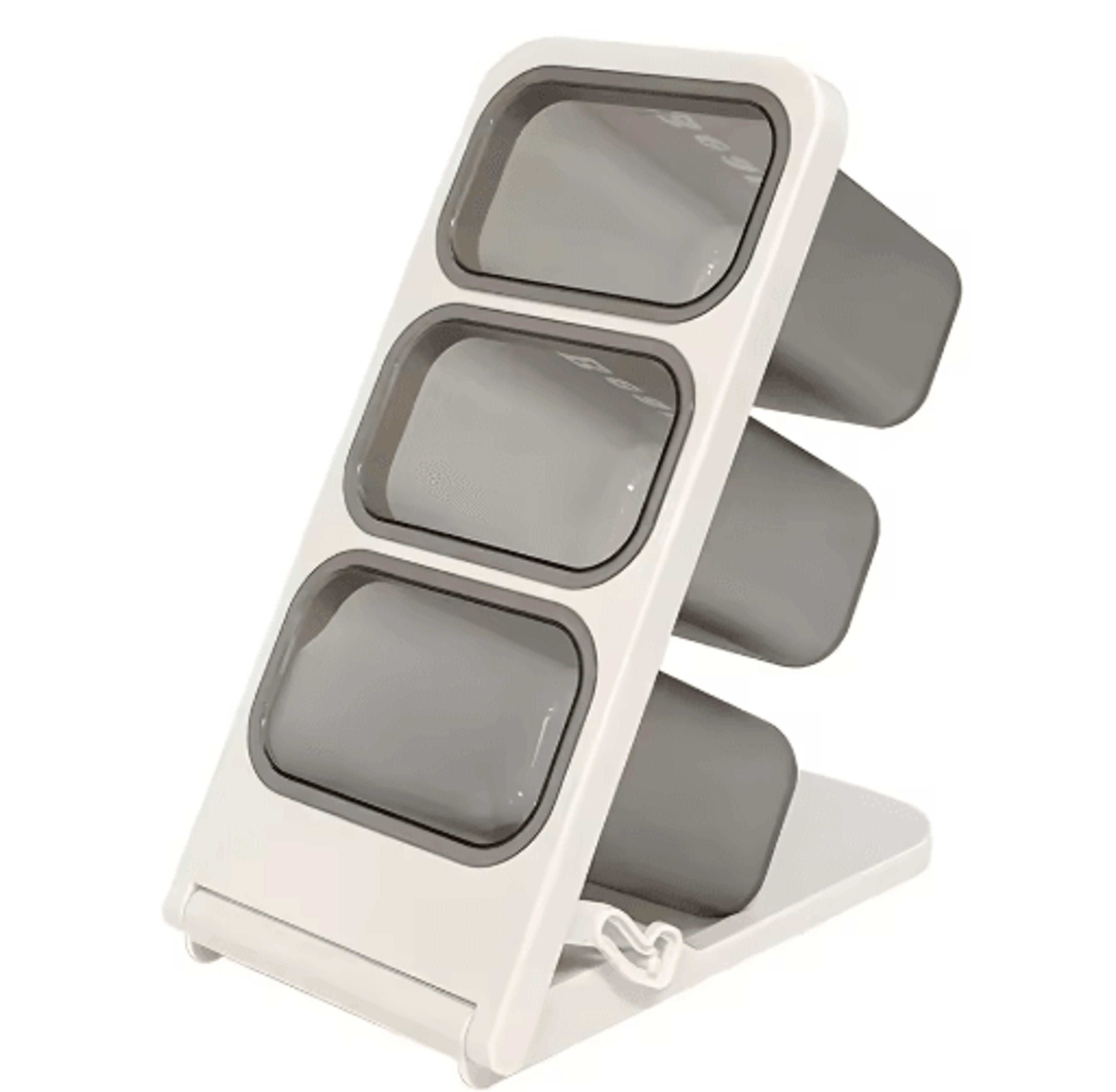 FlexiStore Foldable MultiCompartment Desk Organizer For Pens Tea  Coffee Pods 1