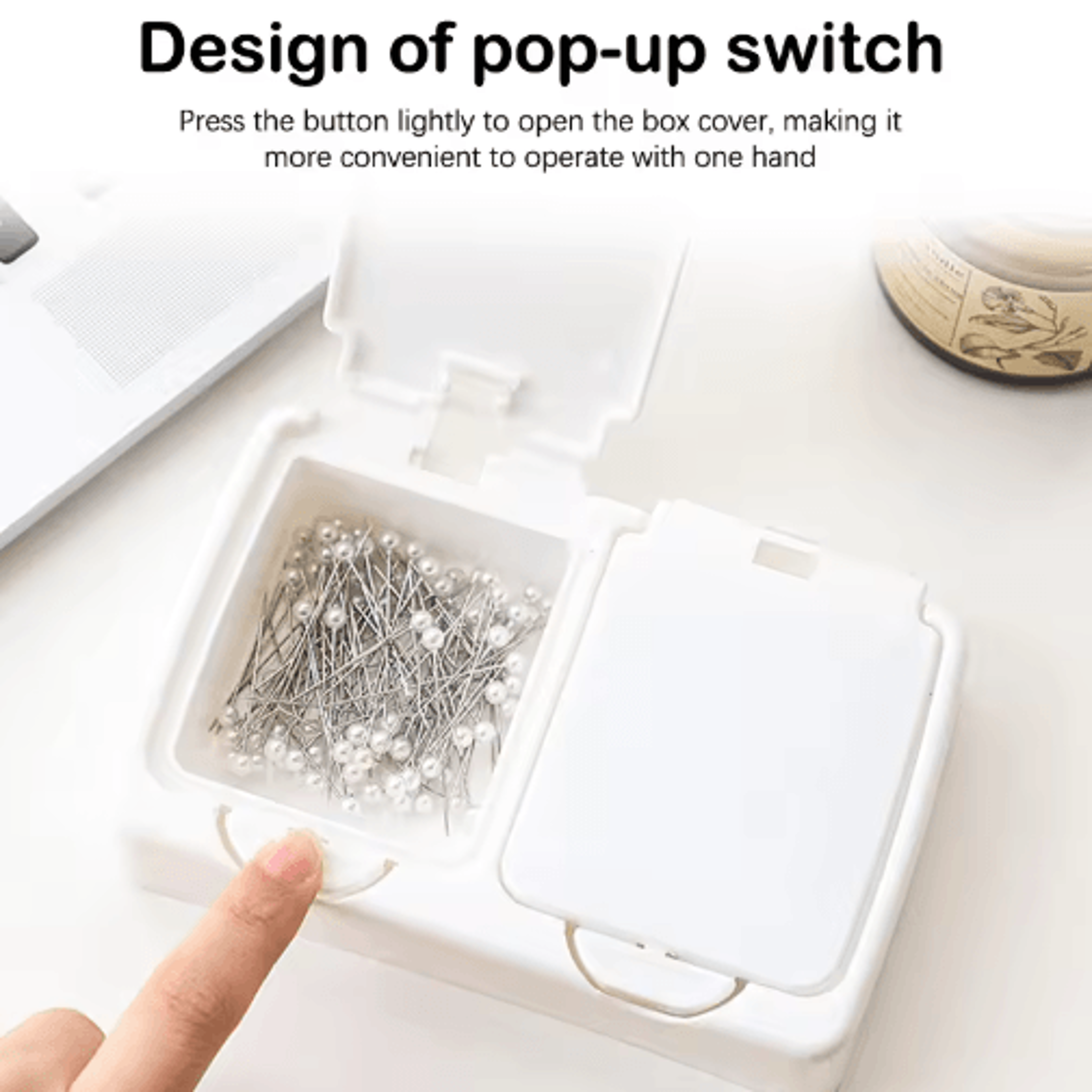 PureWhite Large Capacity Desktop Storage Box For Postcards  Stickers 6