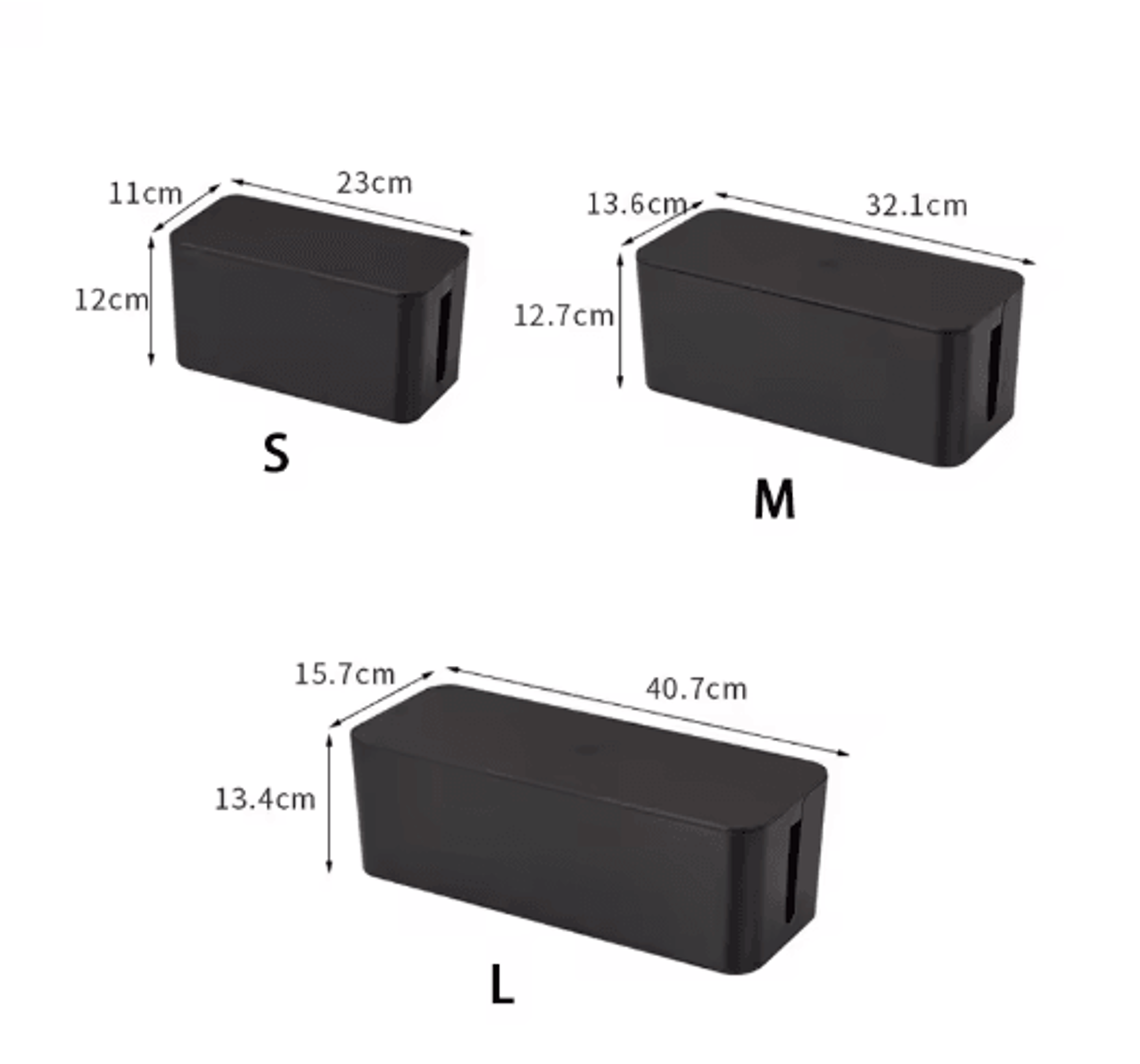 Cable Management Box For Power Strip And Charger Wire Organization 7