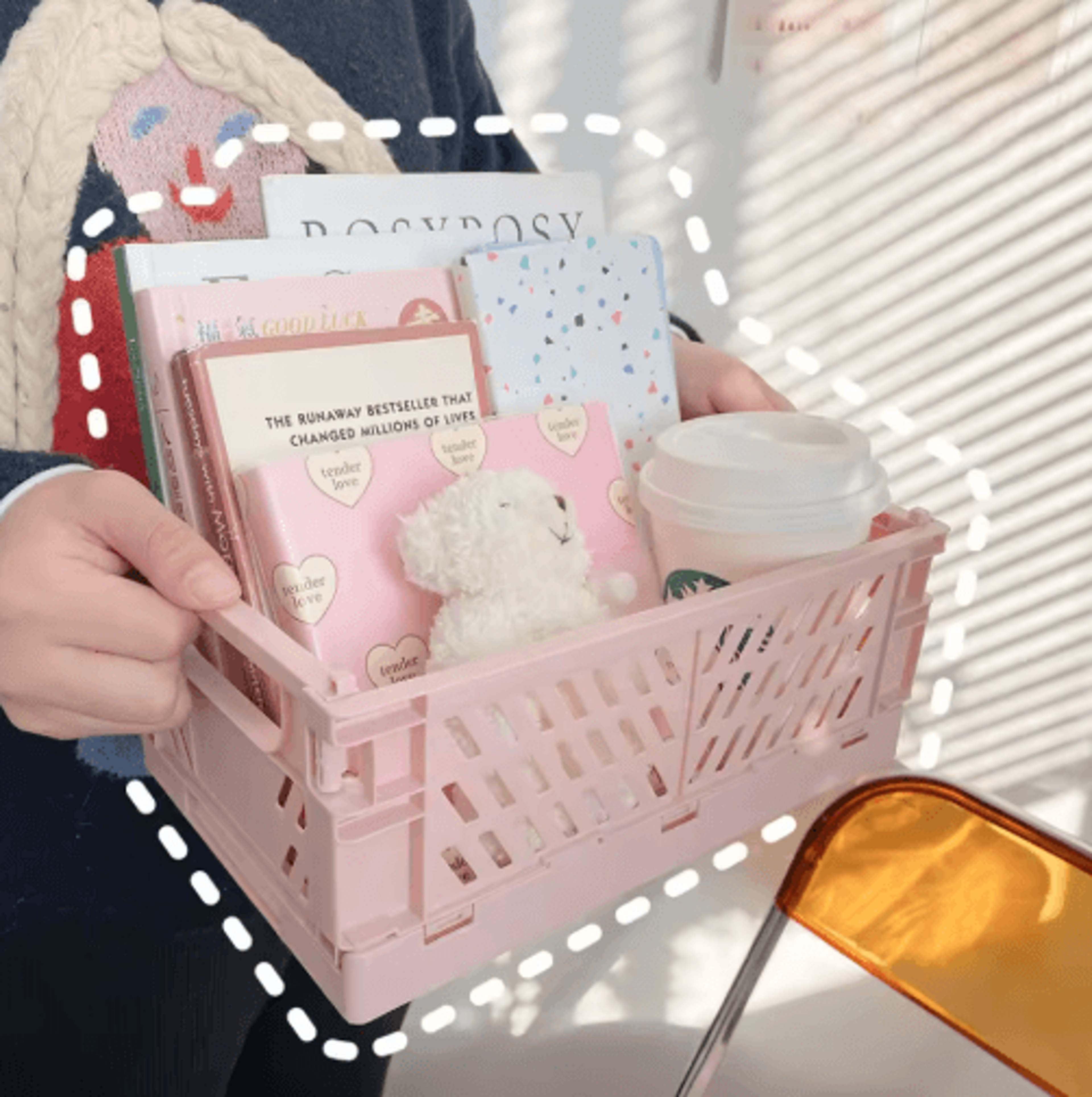 Mr Paper Stackable Foldable Plastic Desktop Stationery Organizer 9