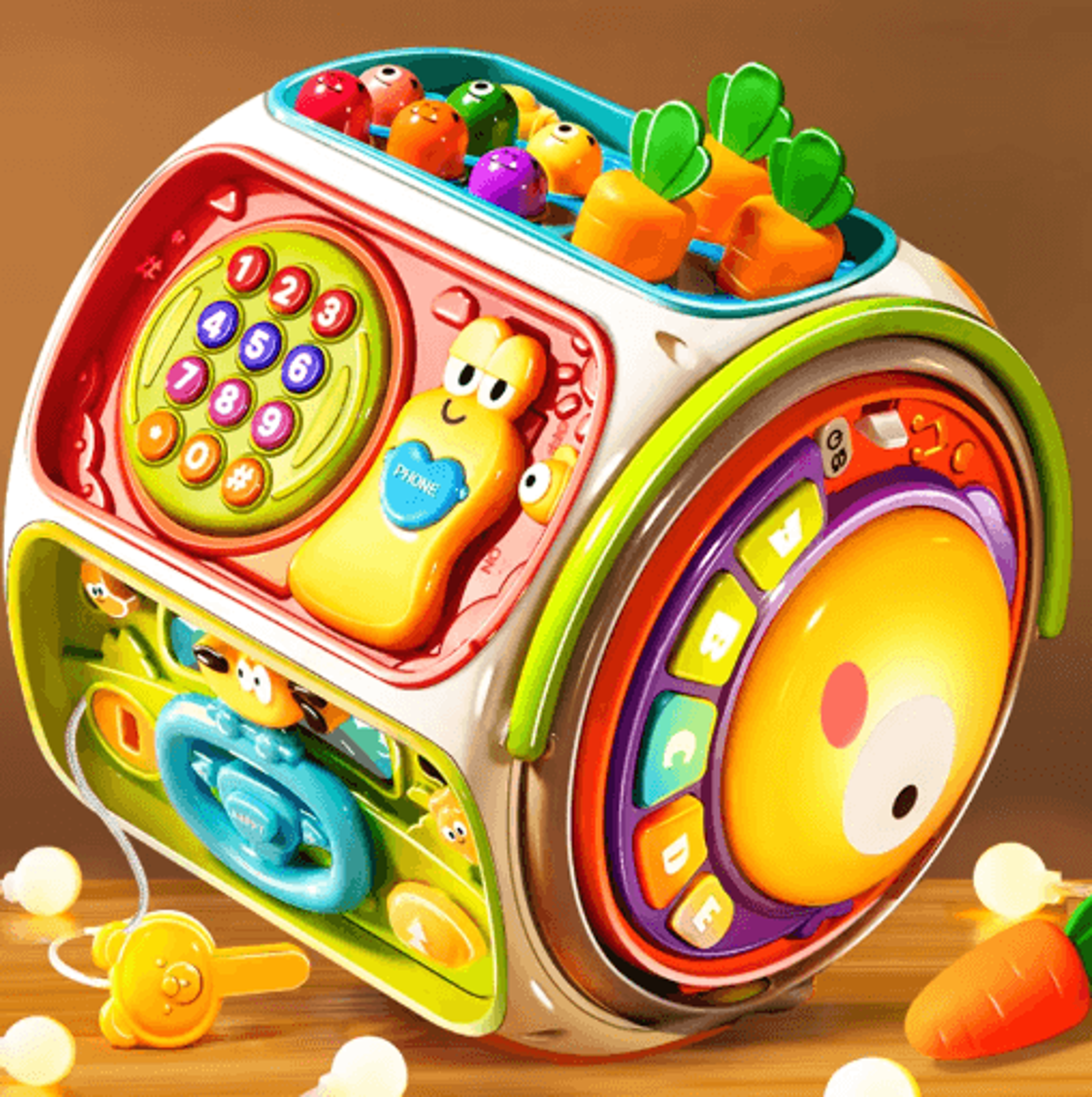 Baby Musical Phone Toy Light  Sound Learning Mobile For Toddlers 7