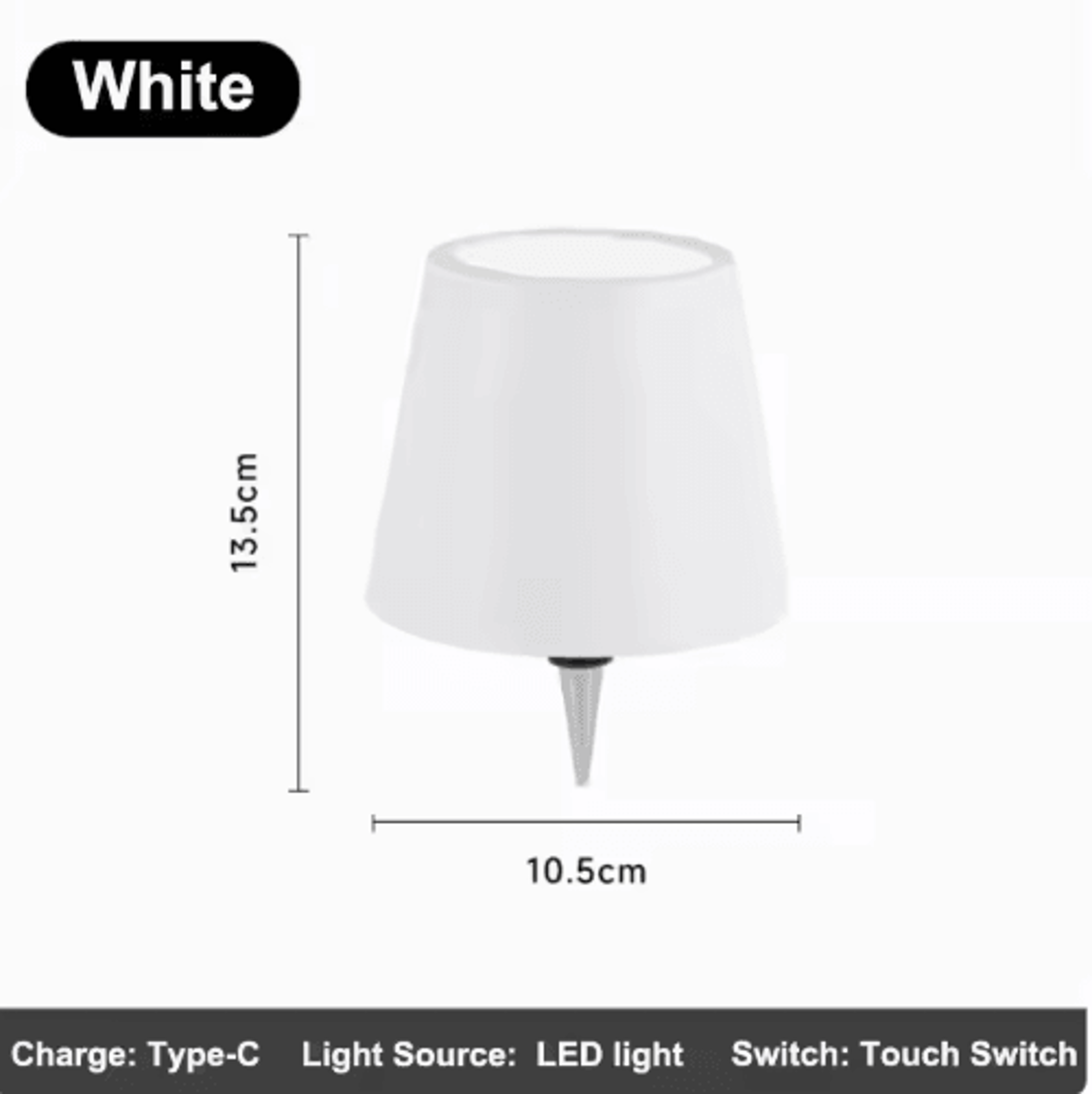 Wireless LED Bottle Table Lamp Touch Control Rechargeable Bar Light 5
