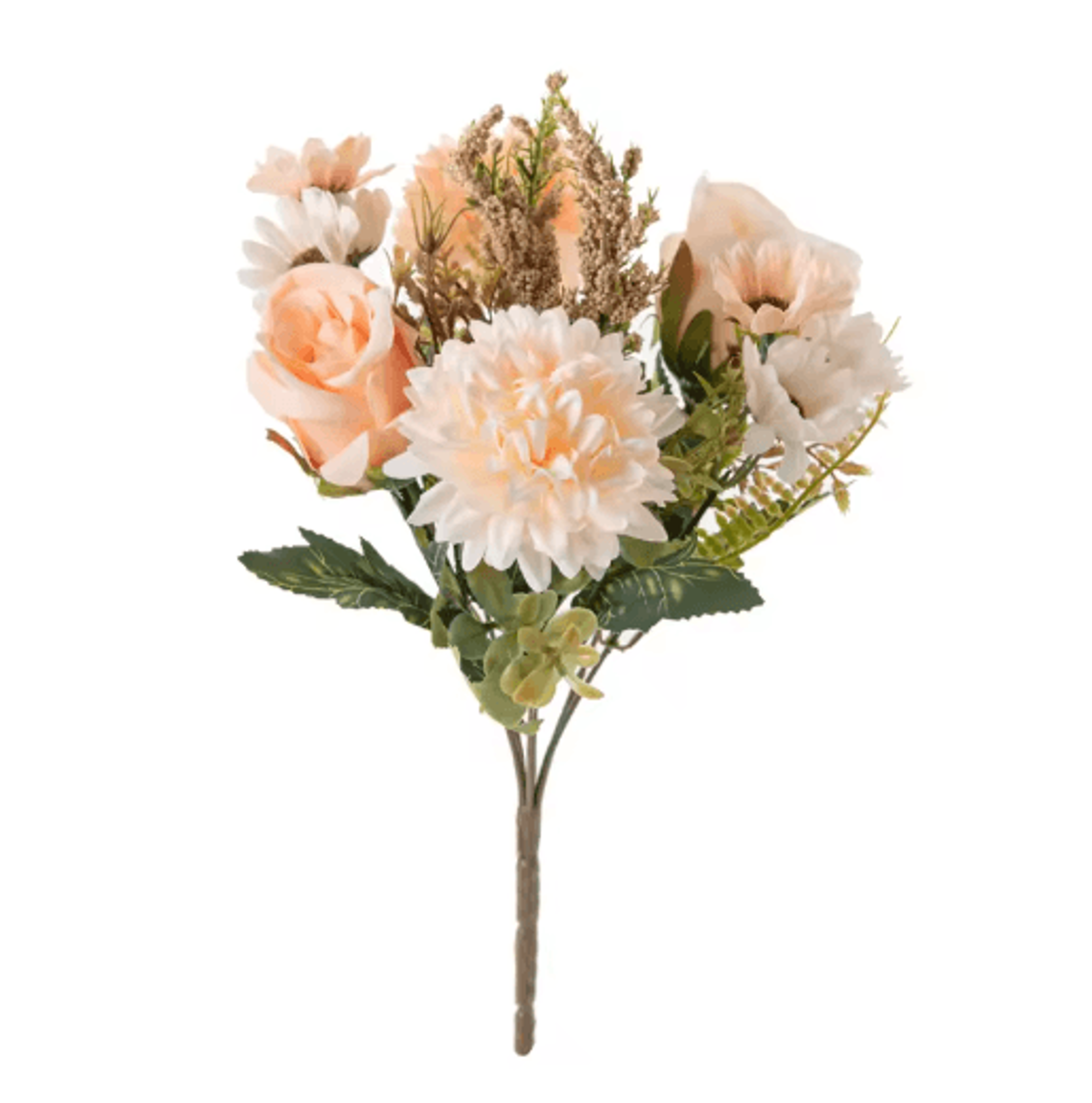 EverBloom Artificial Peony  Rose Hydrangea Bouquet Elegant Silk Flowers For Home  Wedding Decor 5