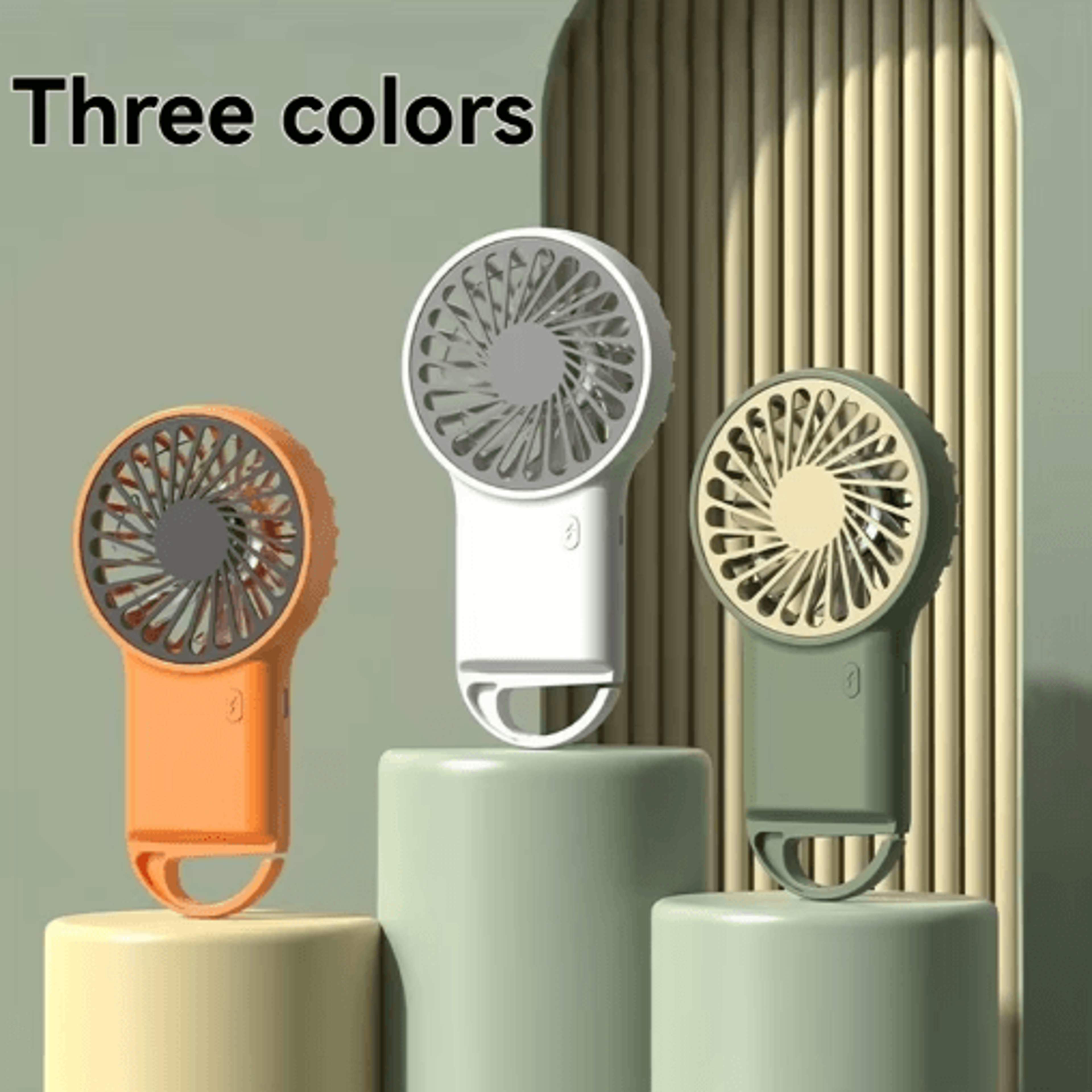 BreezeBuddy Foldable USB Mini Fan  Portable Handheld  Desktop Cooling Fan With Hook 5