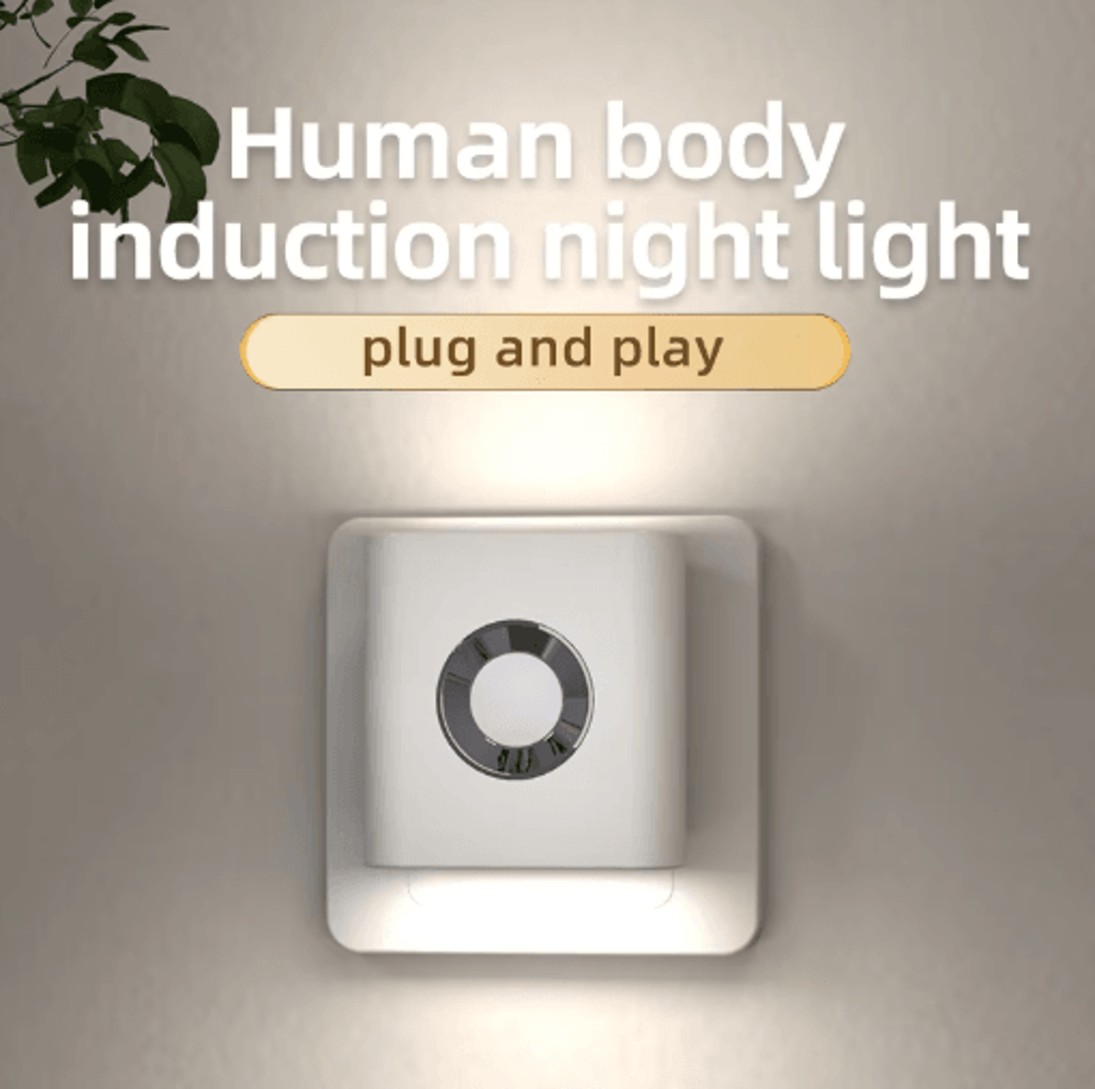 4Pack Motion Sensor Night Light  USBC Rechargeable Wireless LED Closet Lights 3