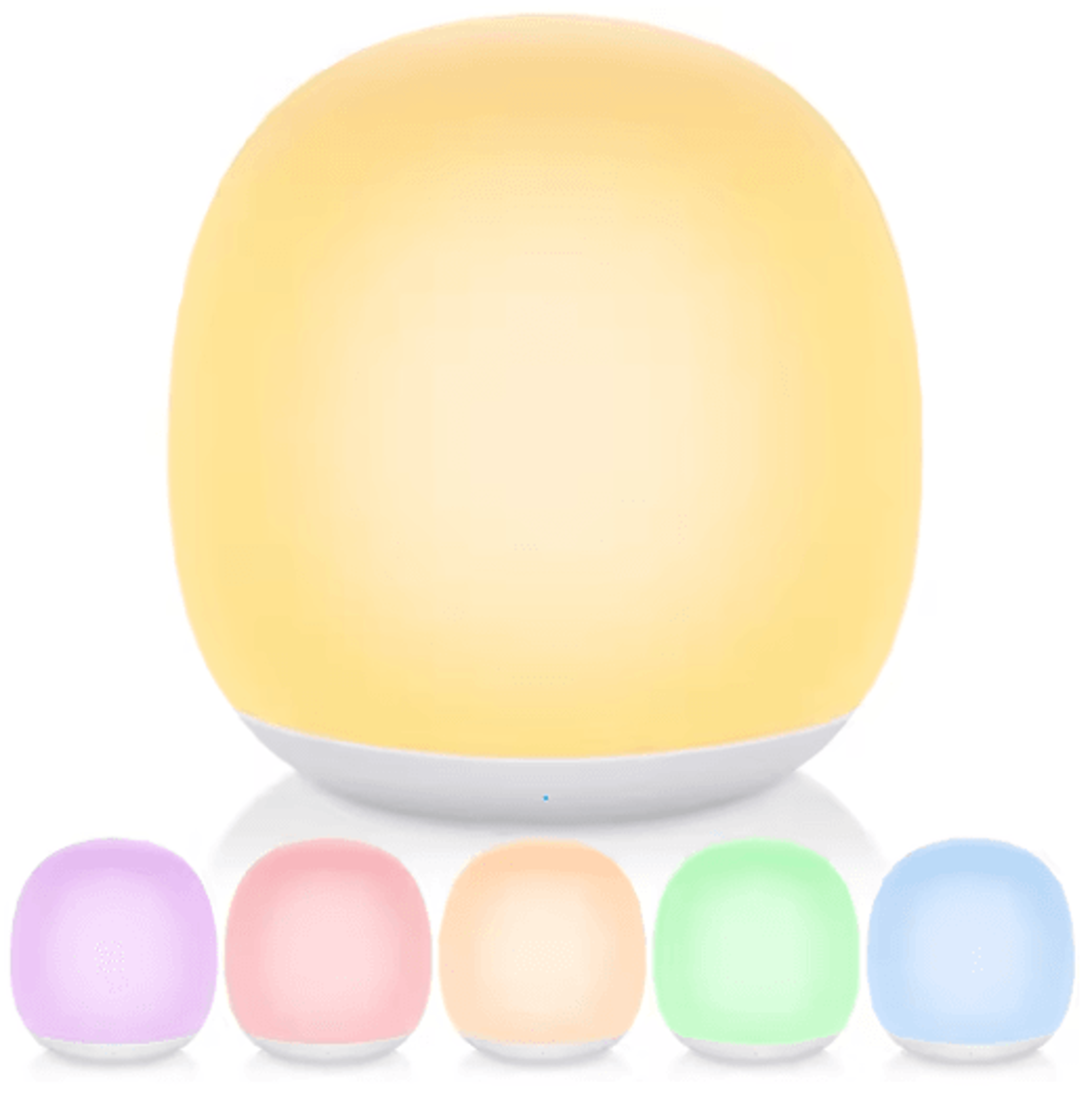 Portable RGB Egg Shape Night Light  USB Rechargeable Touch Dimmable Ambient Lamp 1