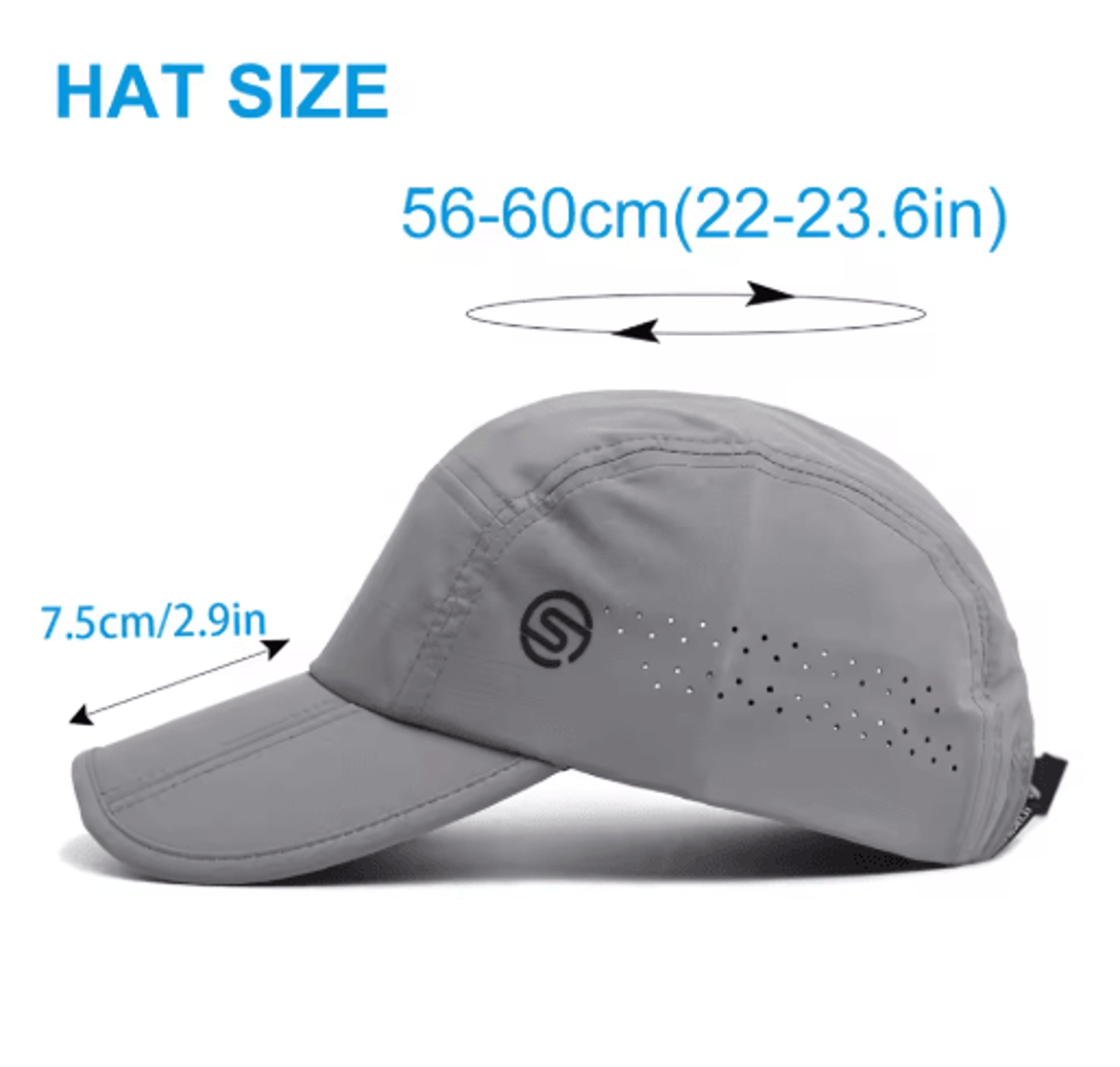 Foldable Breathable Dad Hat  Adjustable Low Profile Sport Baseball Cap 6