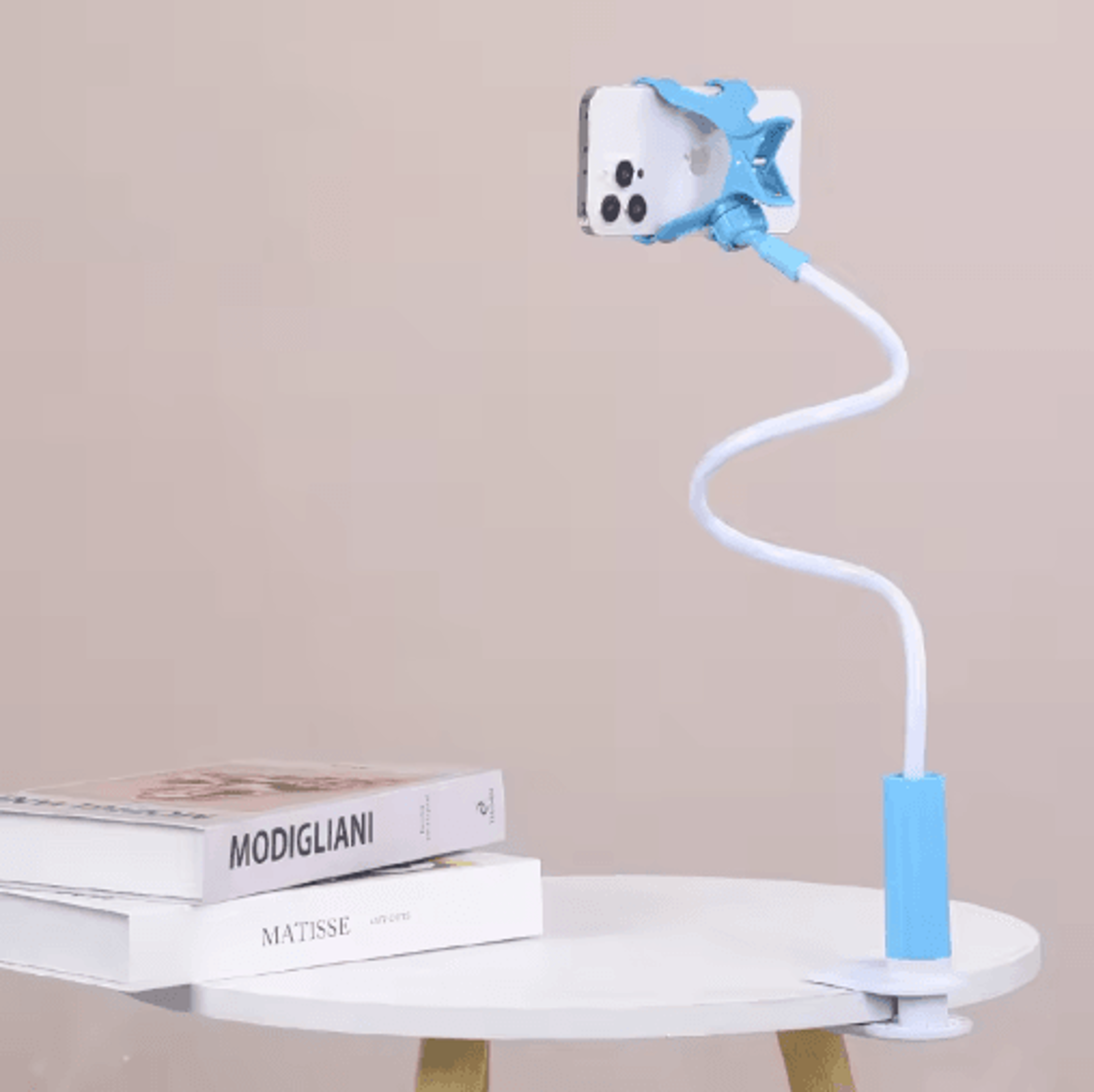 360 Flexible Arm Lazy Phone Holder  Universal Bed  Desk Clamp Mount 1