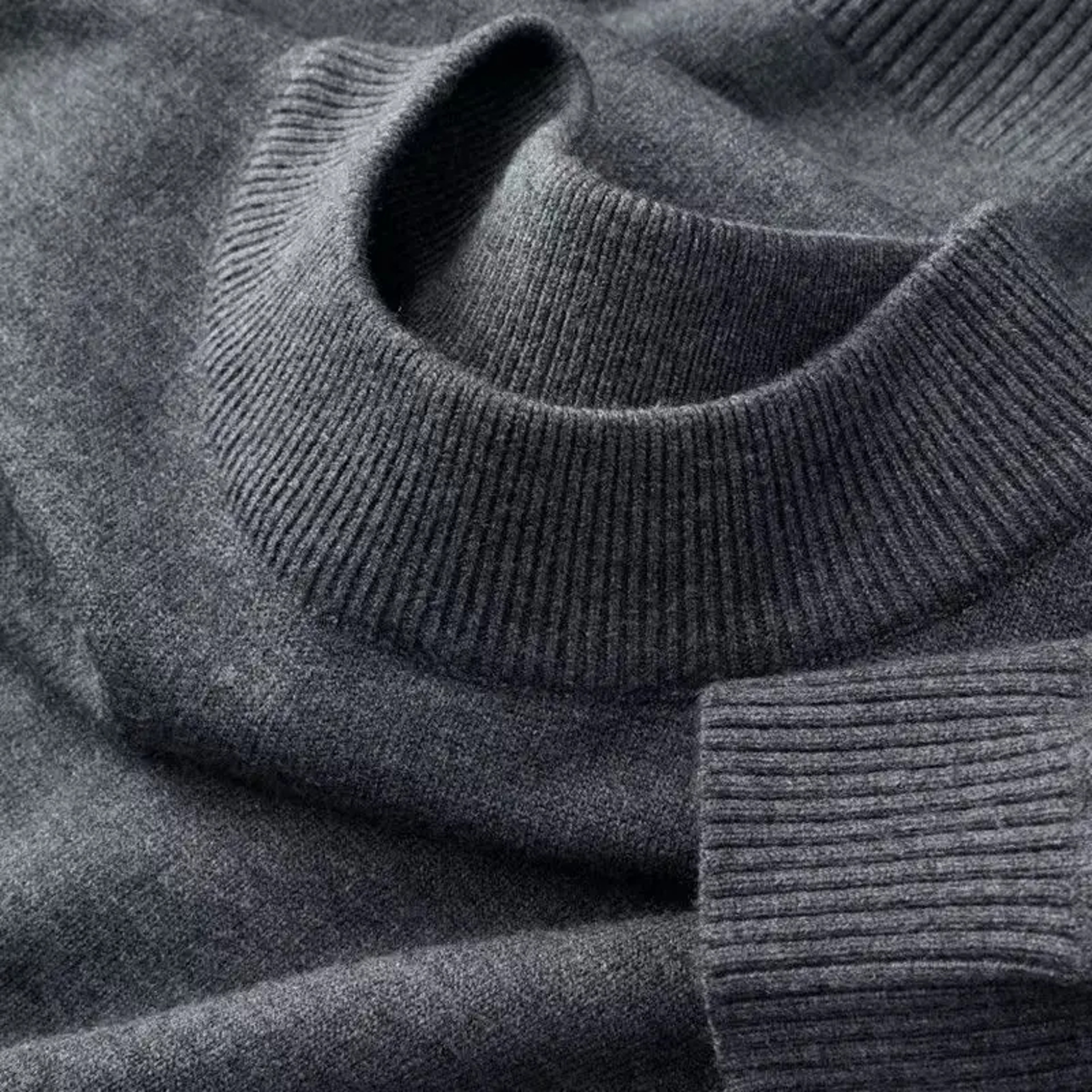 Mens Mock Neck Sweater Lightweight Knit Pullover for Casual Fall Comfort – view 14