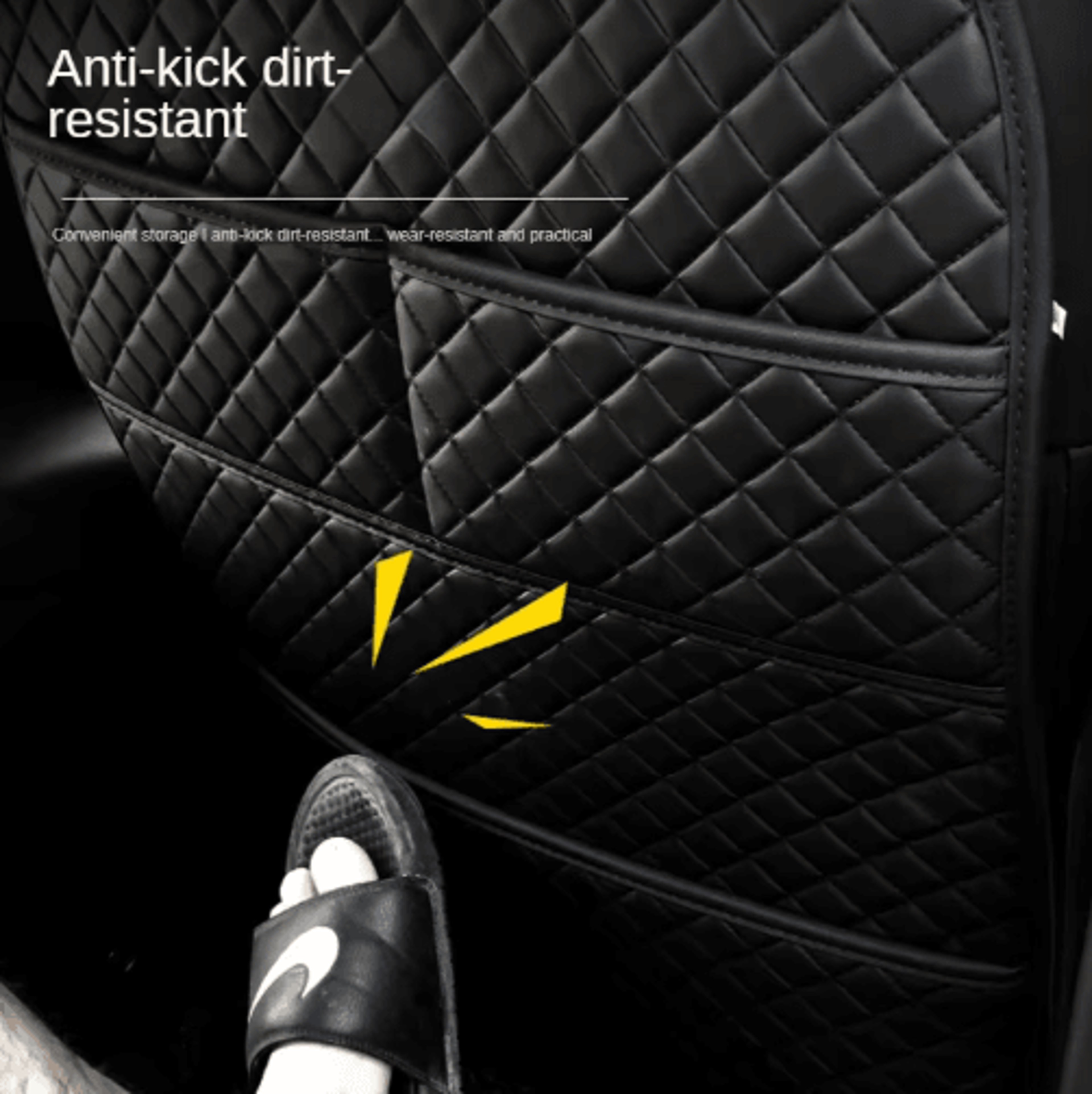 Universal Waterproof Car Seat Back Protector With Organizer Pockets 5