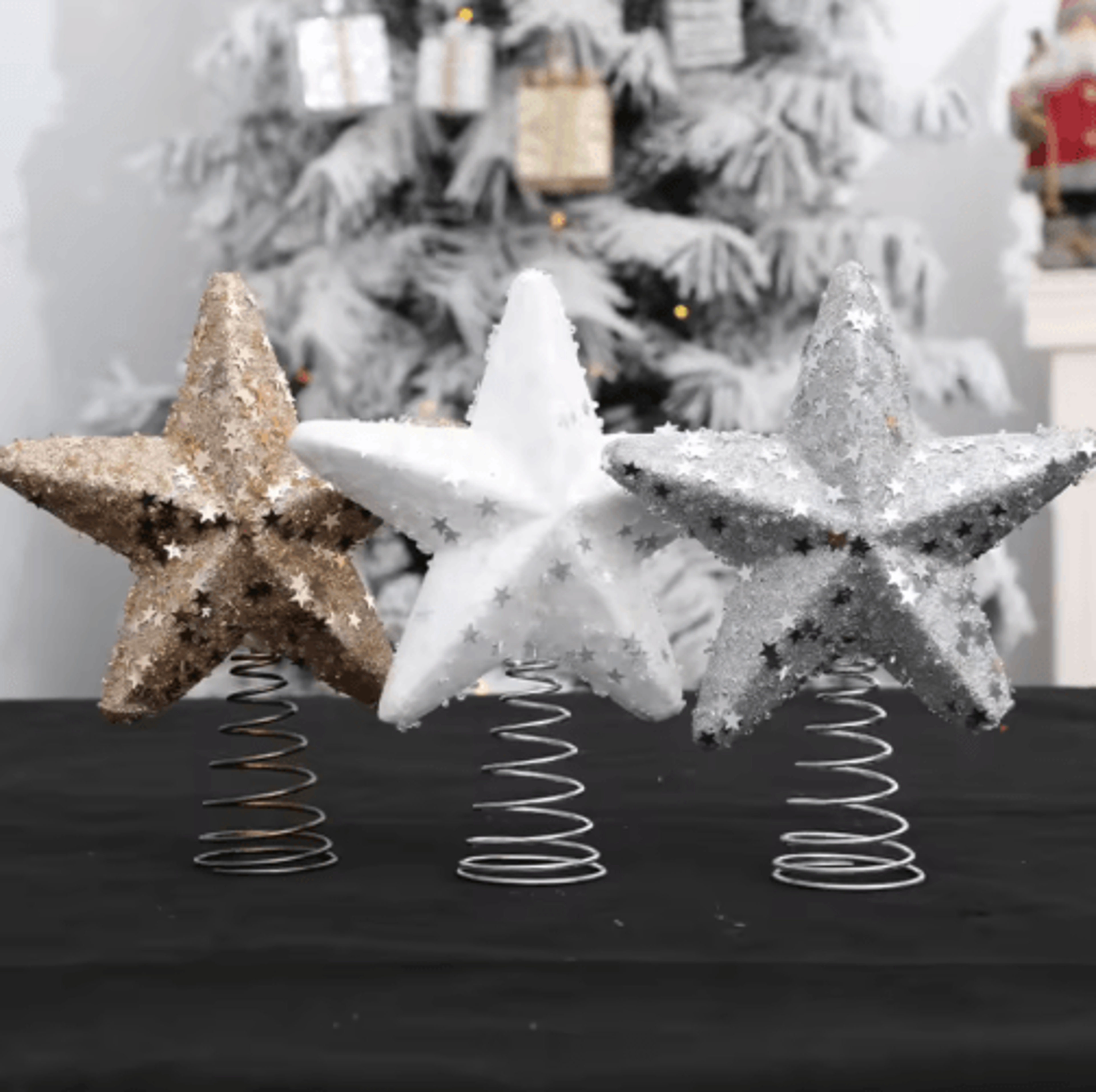 Pentagram Christmas Tree Star Topper Ornament 5