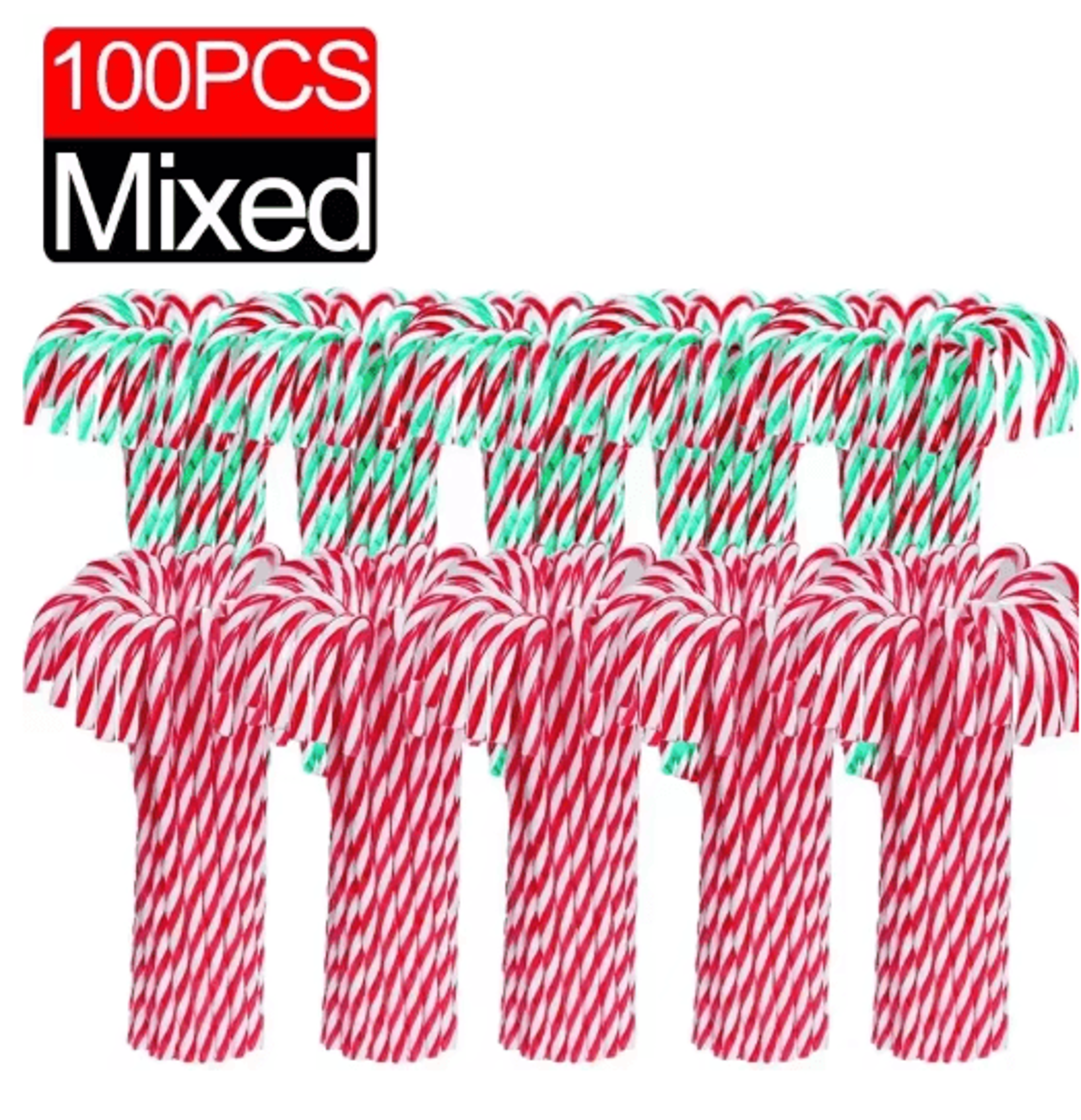 Classic Candy Cane Christmas Tree Hanging Ornament Set 1