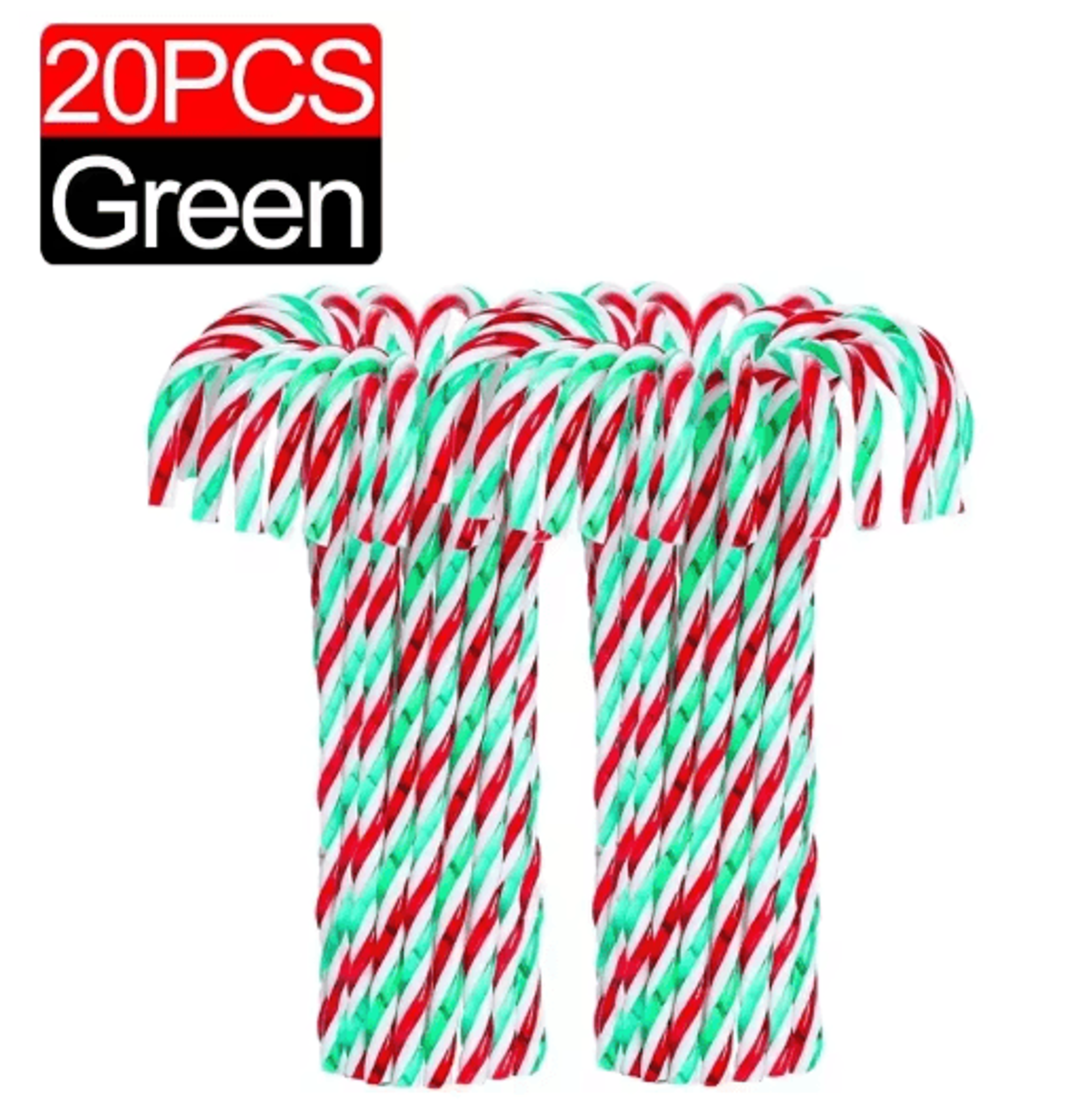 Classic Candy Cane Christmas Tree Hanging Ornament Set 10