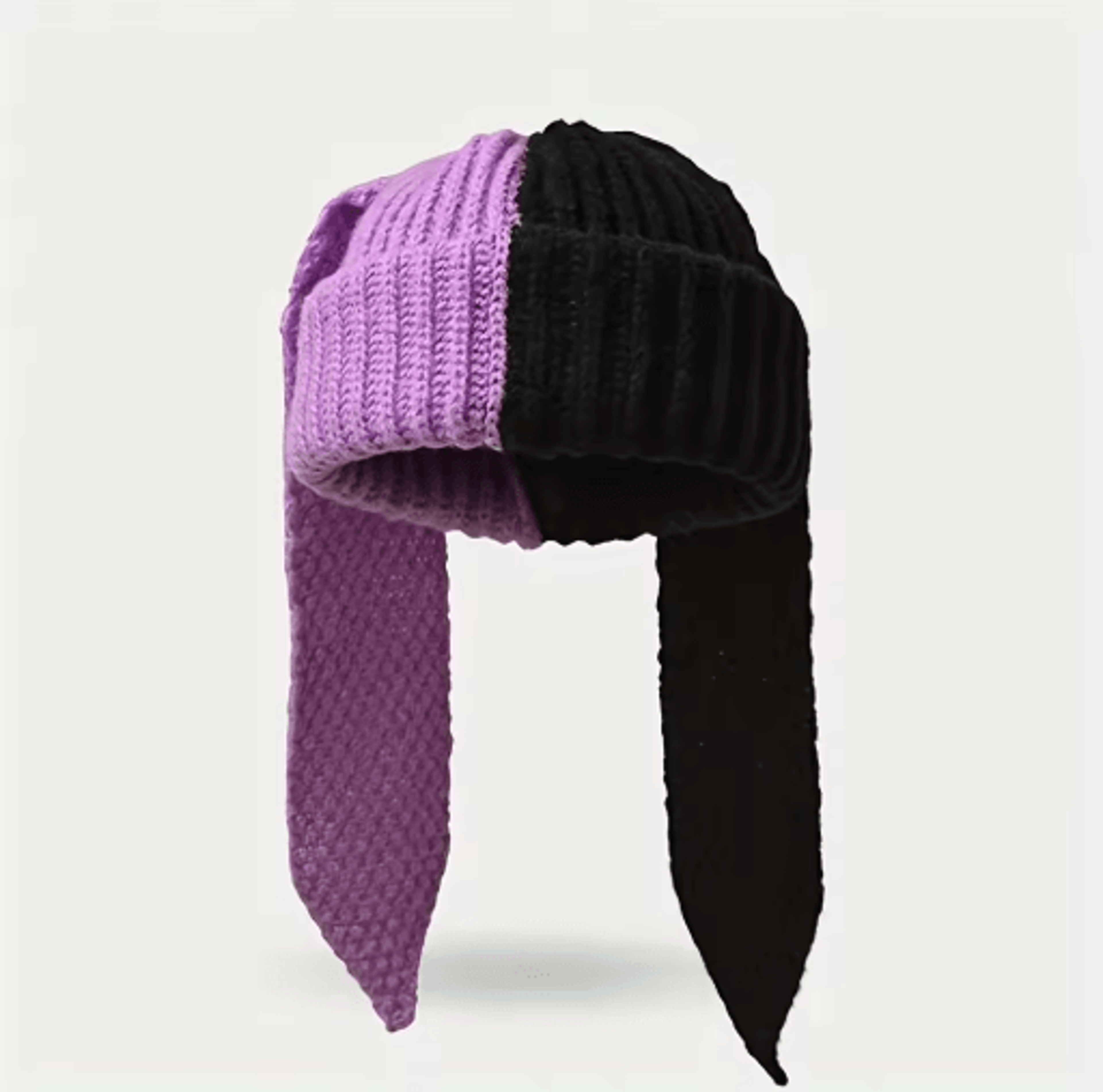 Cute Rabbit Ear Winter Hat Plush Bunny Ear Warm Hat For Women 7