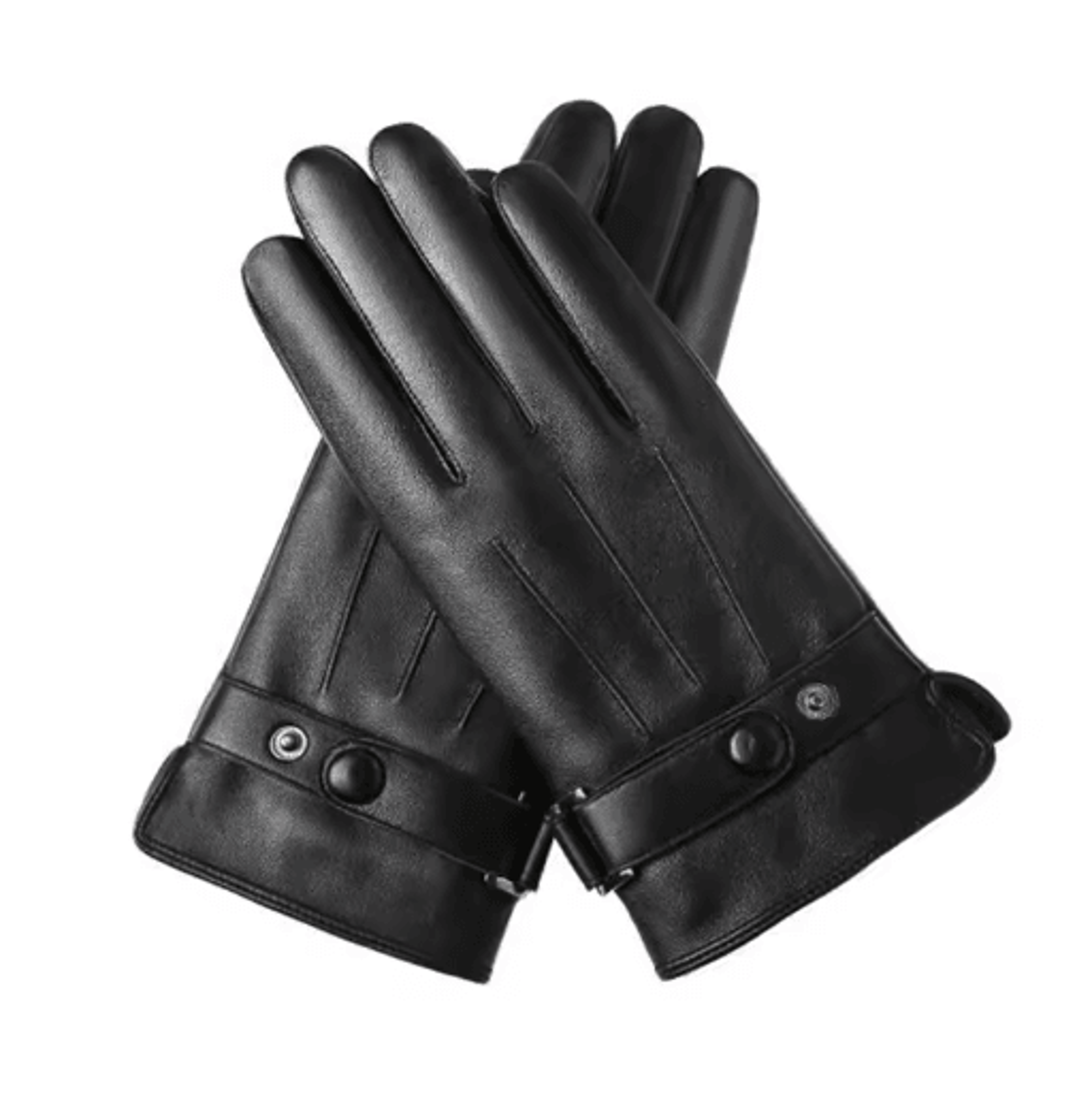ThermaDrive Mens Leather Winter Gloves  Windproof Touchscreen Gloves For Driving 1