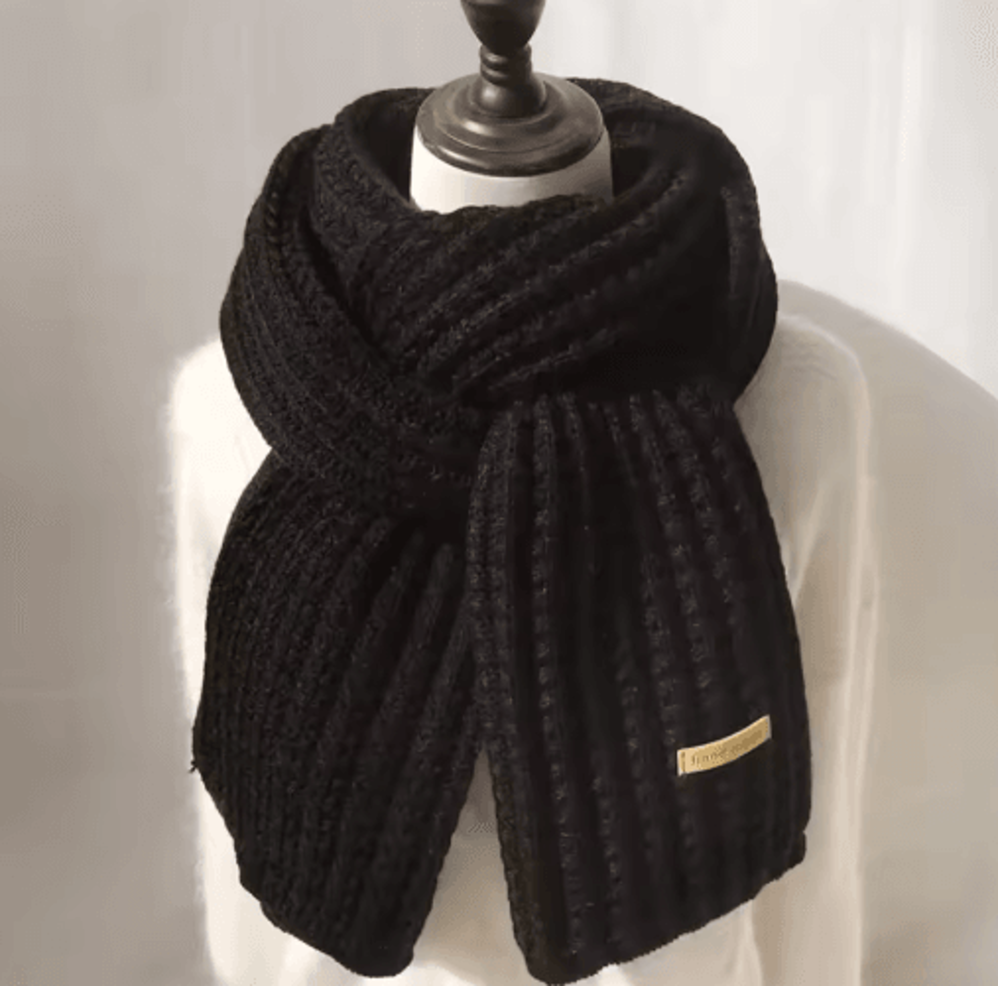 CozyCable Cashmere Knit Scarf  Chunky Winter Wrap Scarf For Women  Men 4