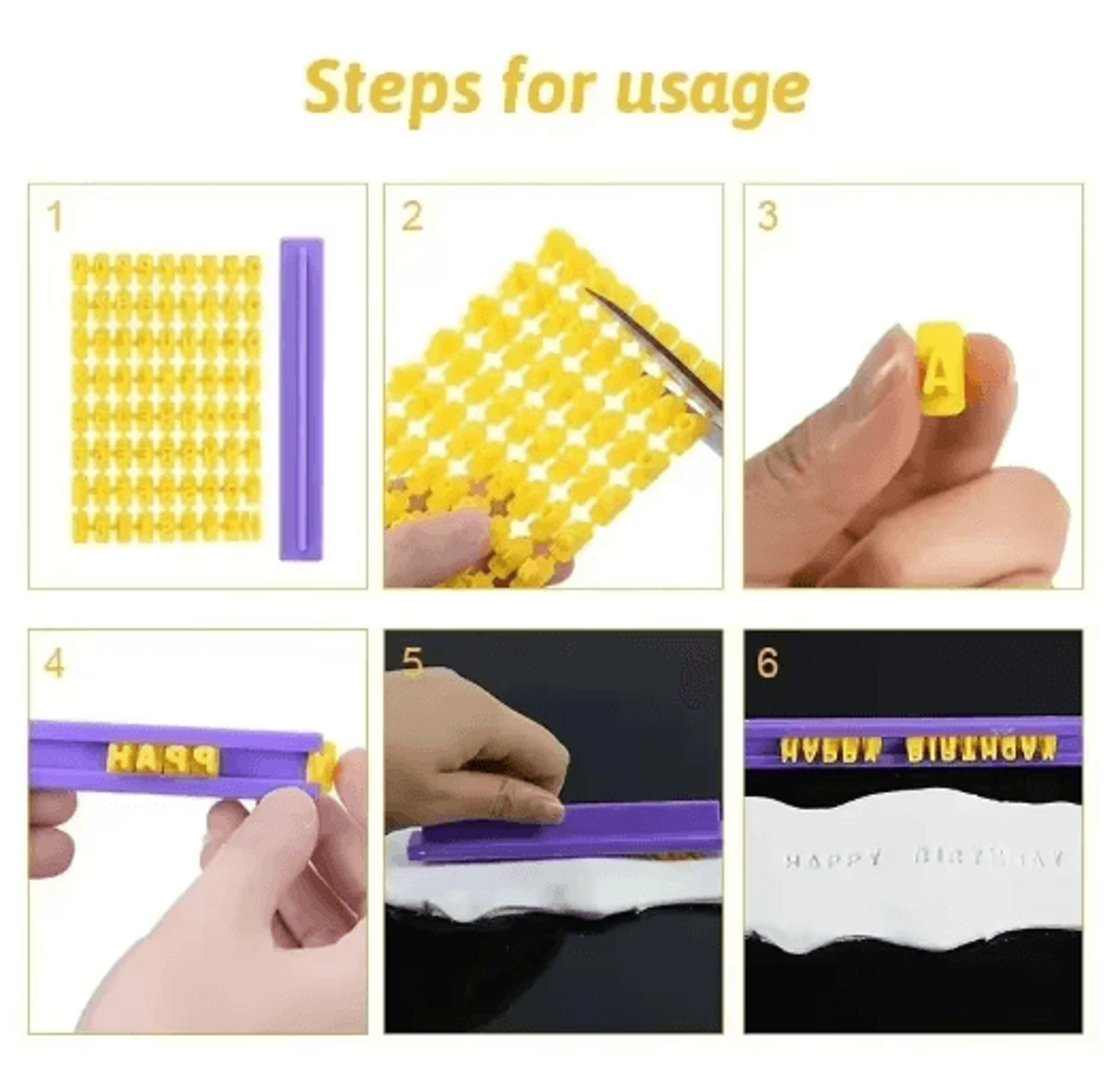 CraftStamp Alphabet Clay Embosser Set  DIY Clay Letter Stamp Tool For Pottery  Polymer Clay 6